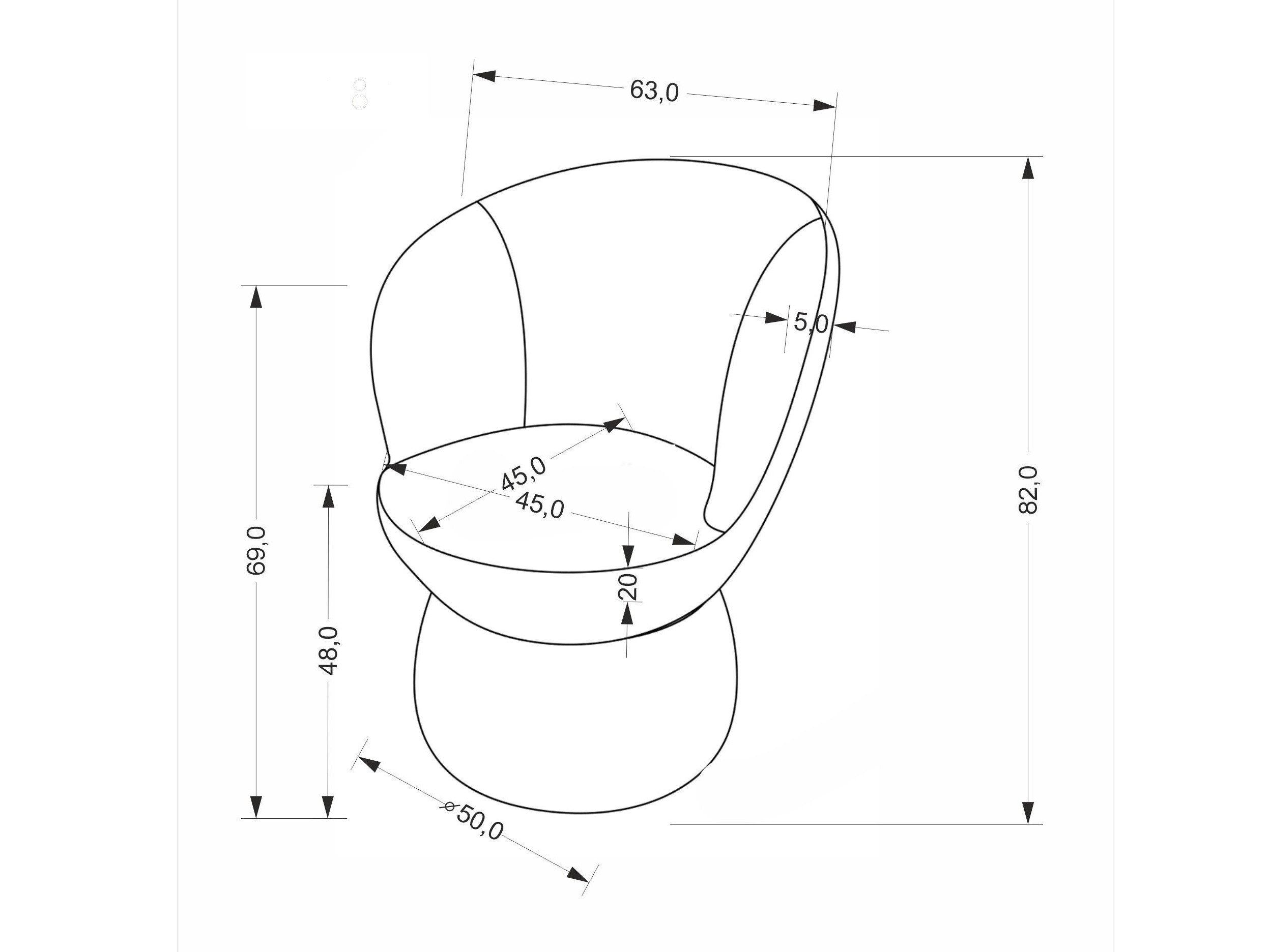 Καρέκλα Houston 2082 (Μπεζ)