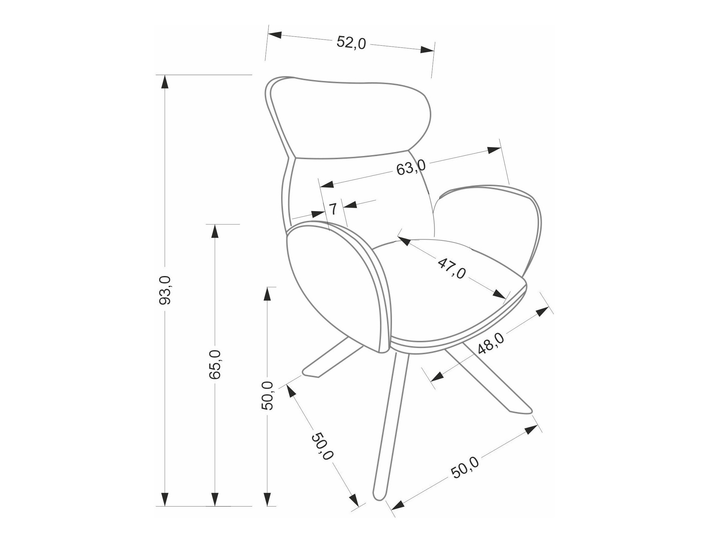 Chair Houston 2041 (Beige + Light wood)