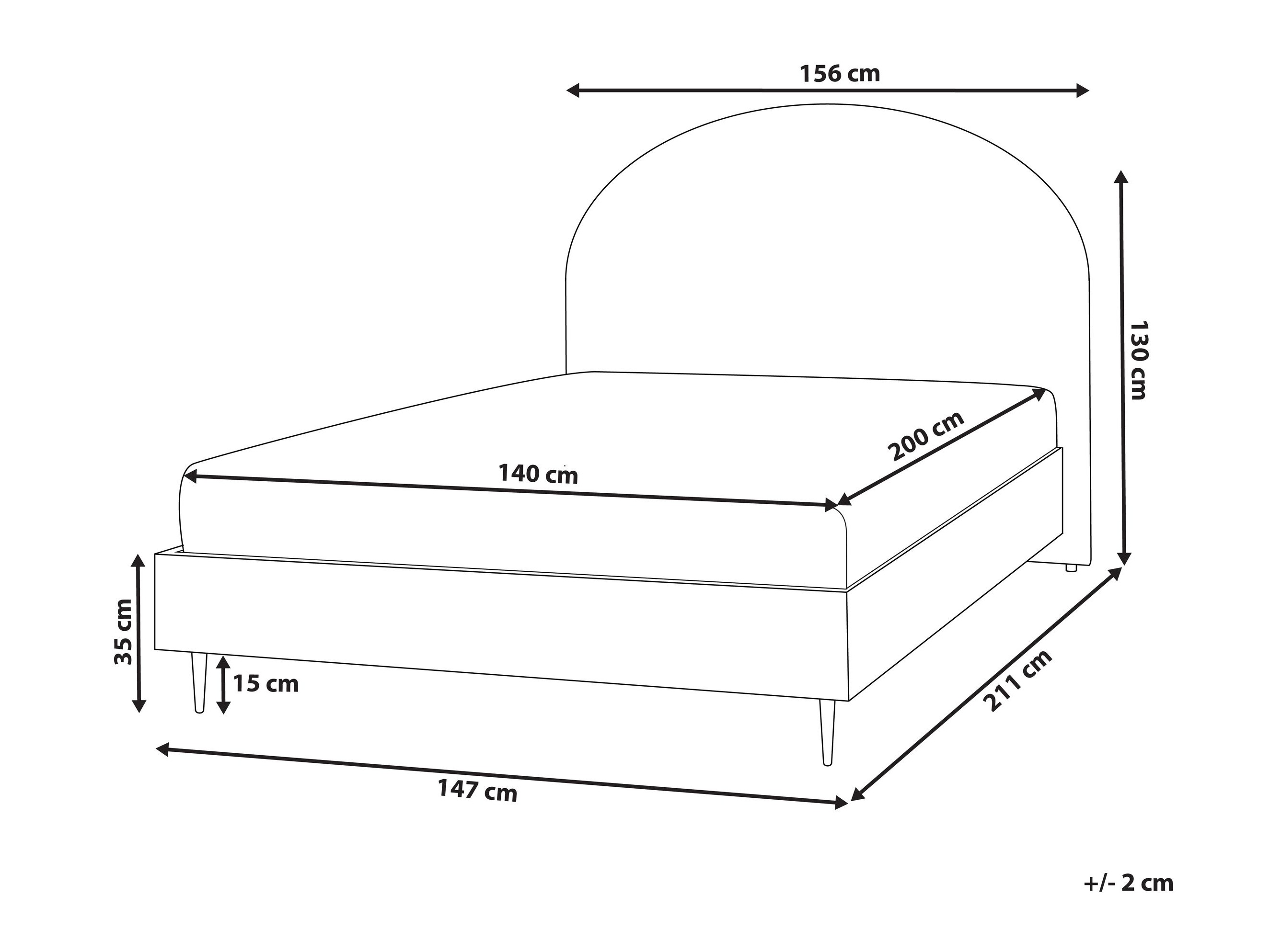 Bed Berwyn 591 (Beige)