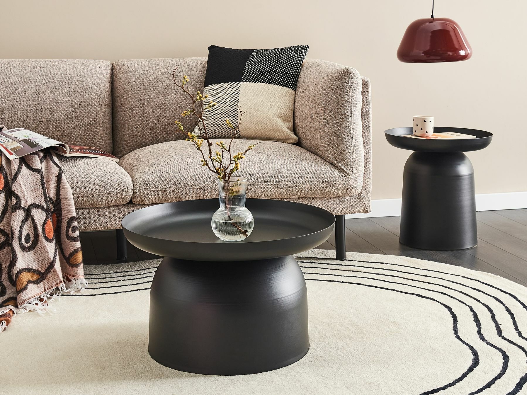 Τραπεζάκι σαλονιού Berwyn 2820 (Μαύρο)