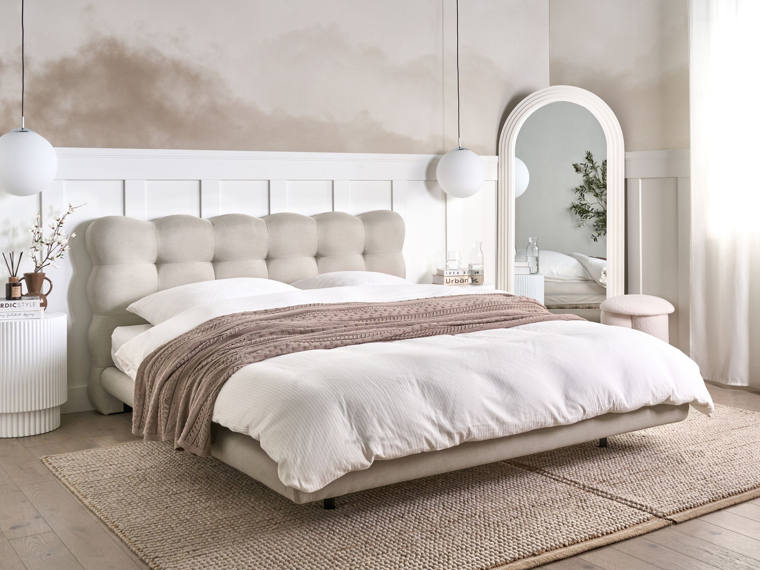 Κρεβάτι Berwyn 2828 (Μπεζ)