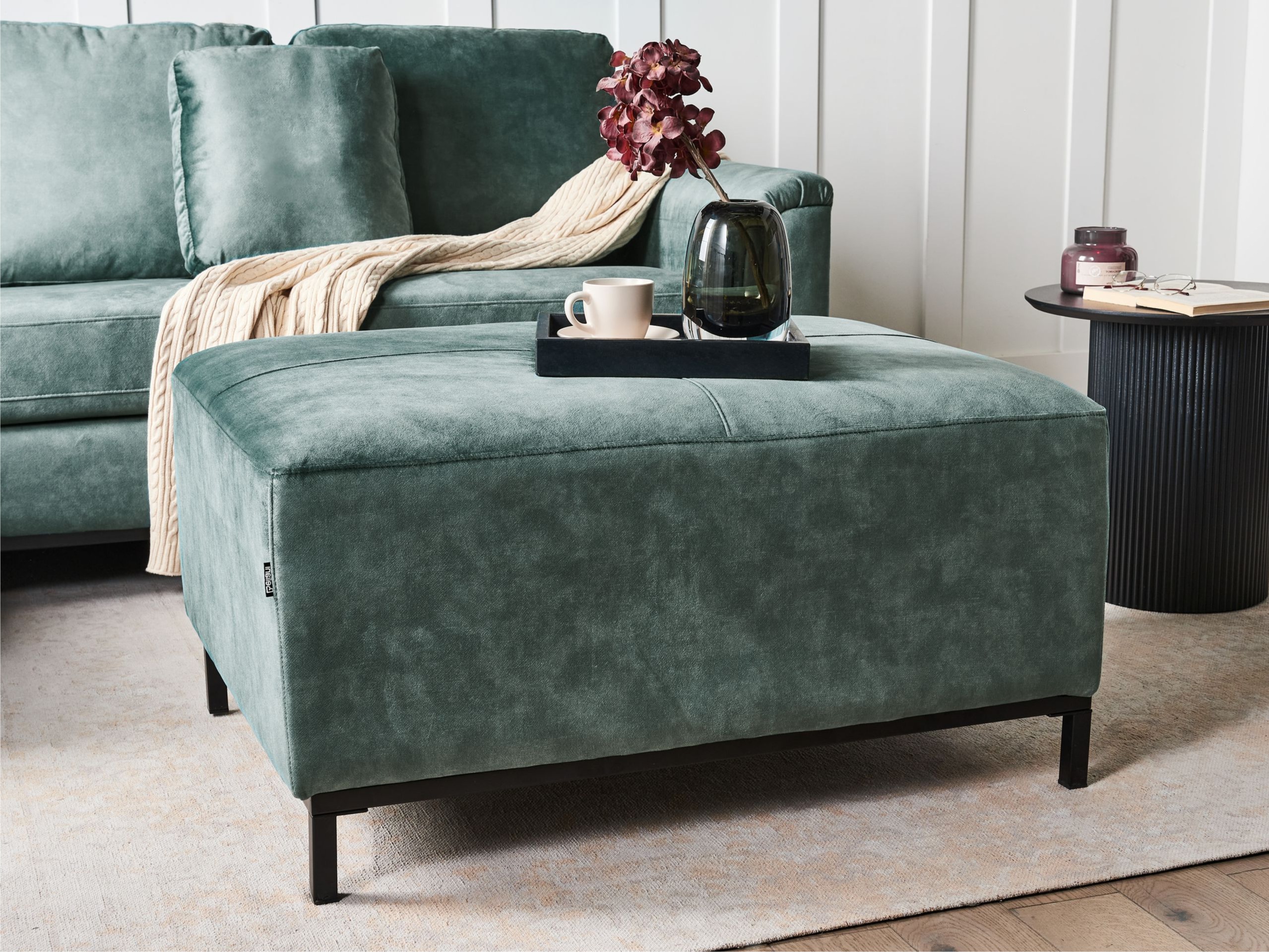 Σκαμπό σαλονιού Berwyn 865 (Τυρκουάζ)