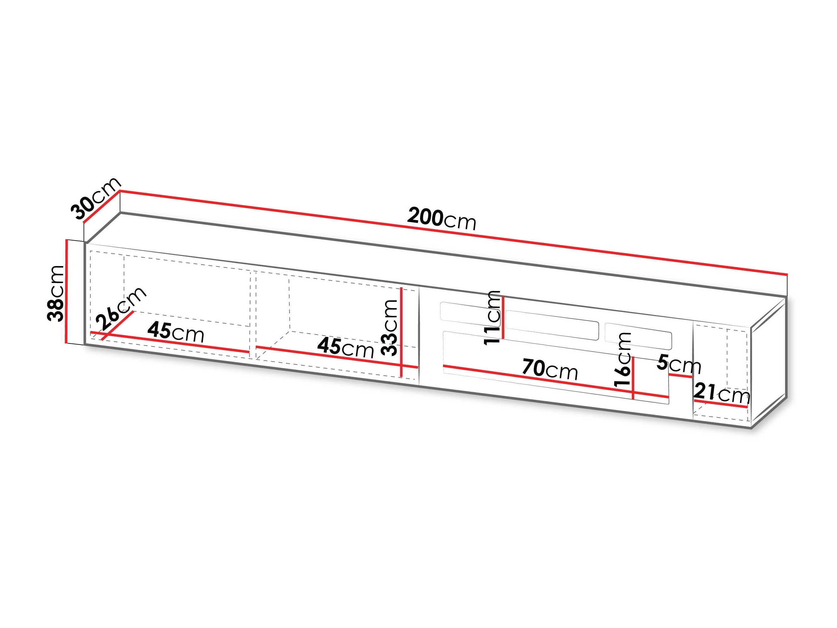 Έπιπλο τηλεόρασης Species I (Κασμίρι)