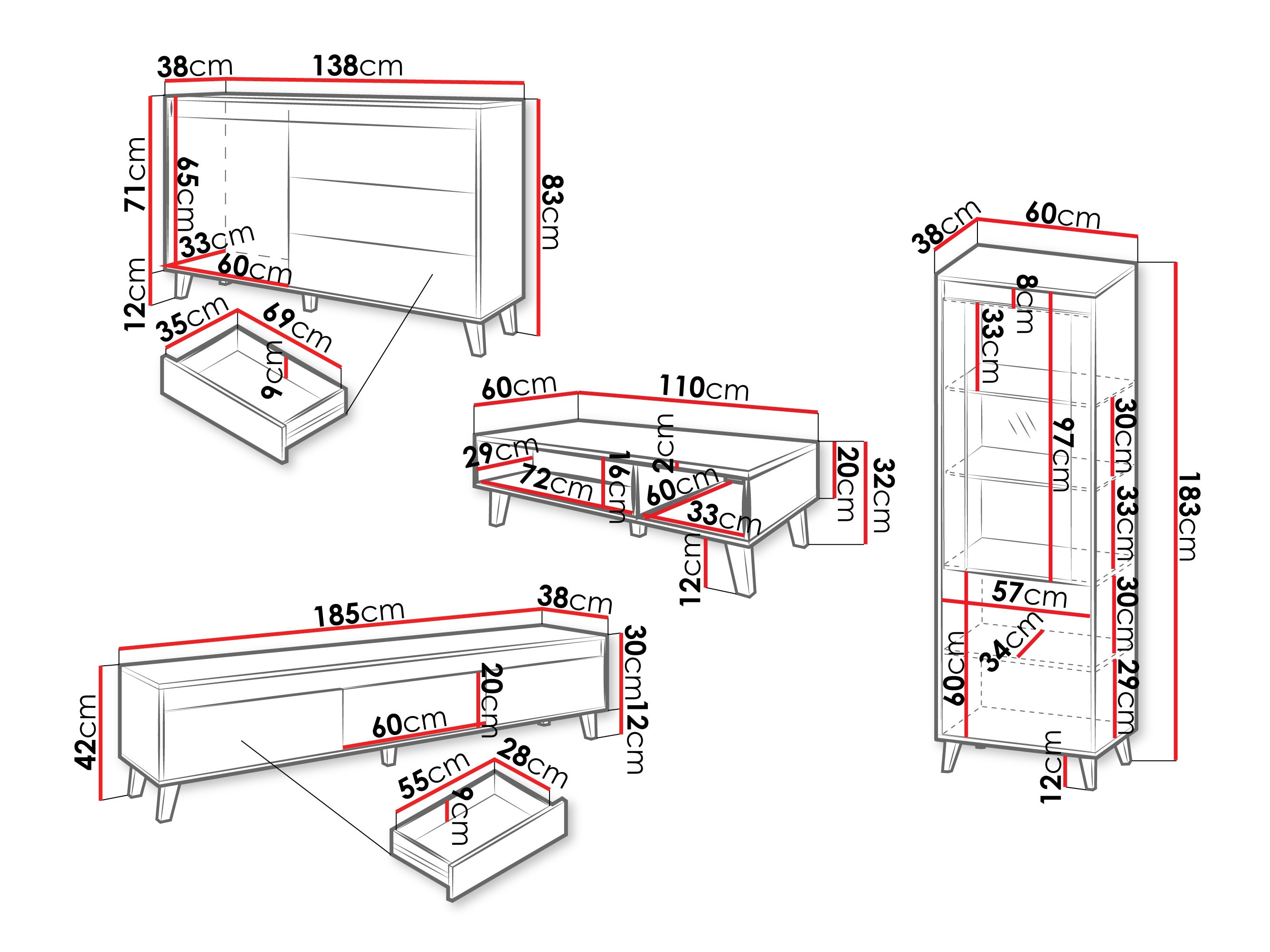 Σετ επίπλων σαλονιού Munus