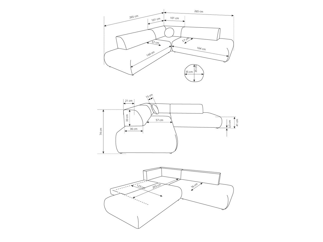 Γωνιακός Καναπές Kingston 186 (Vinci 26)