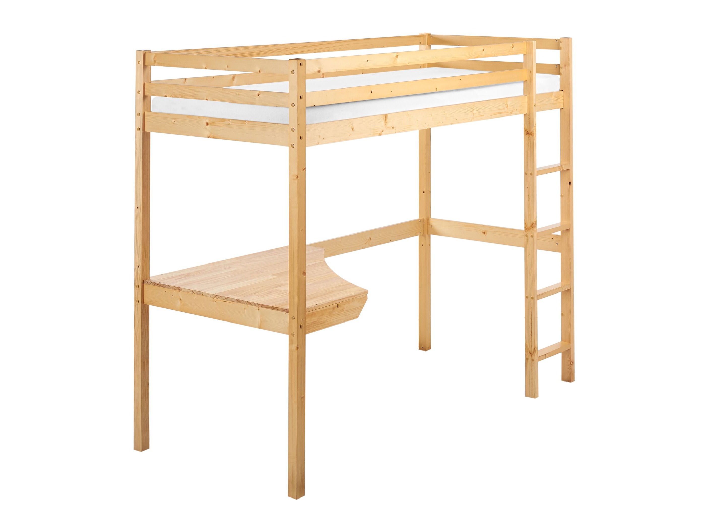 Loft bed Berwyn 2832 (Light wood)