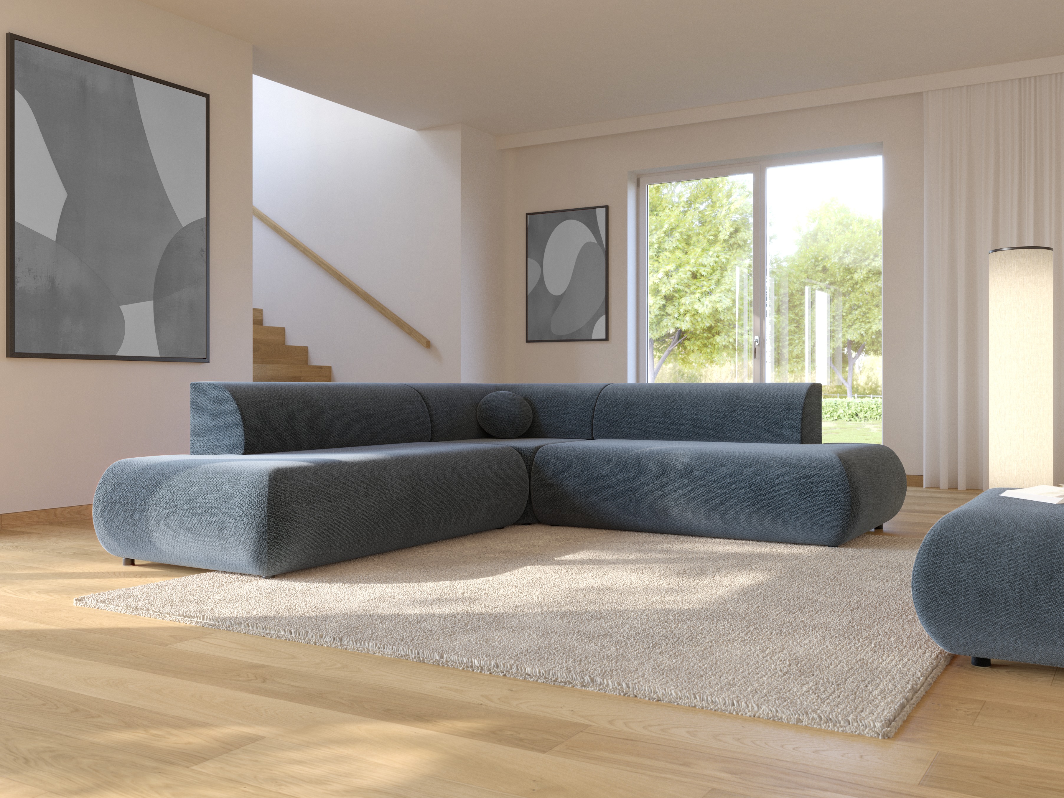 Corner sofa Kingston 186 (Vinci 88)