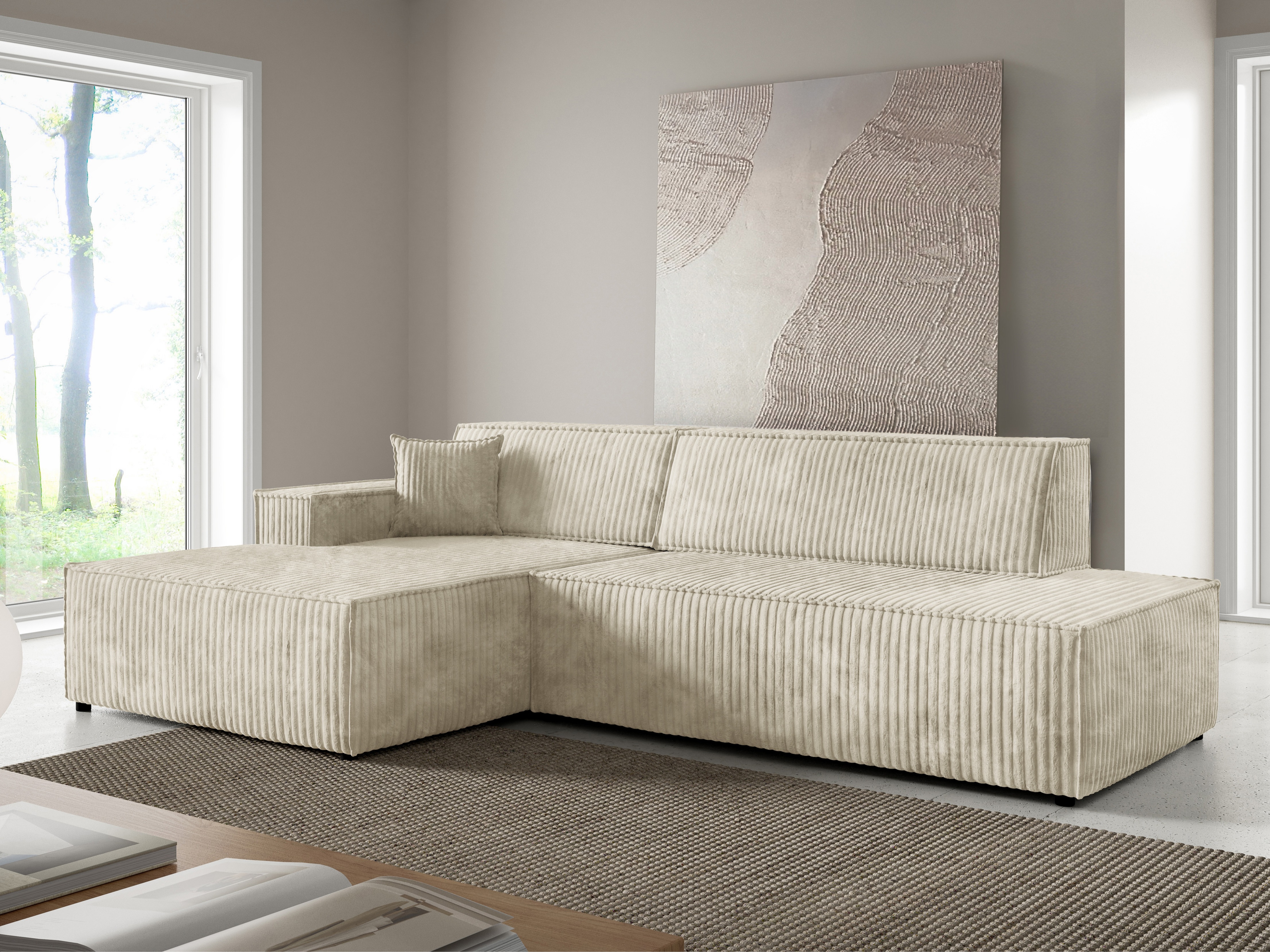Γωνιακός Καναπές Kingston 187 (Tilia 03)