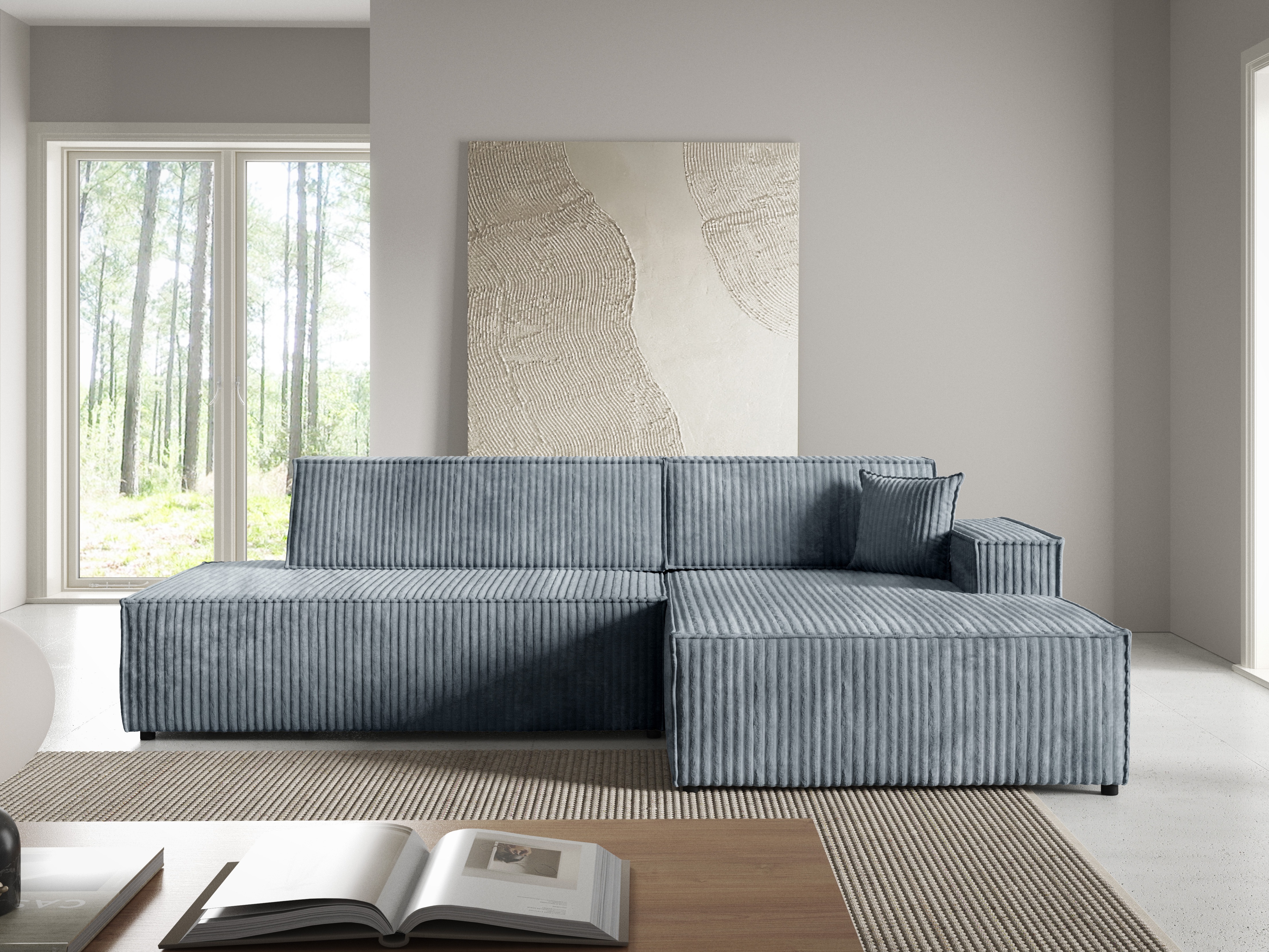 Γωνιακός Καναπές Kingston 187 (Tilia 85)