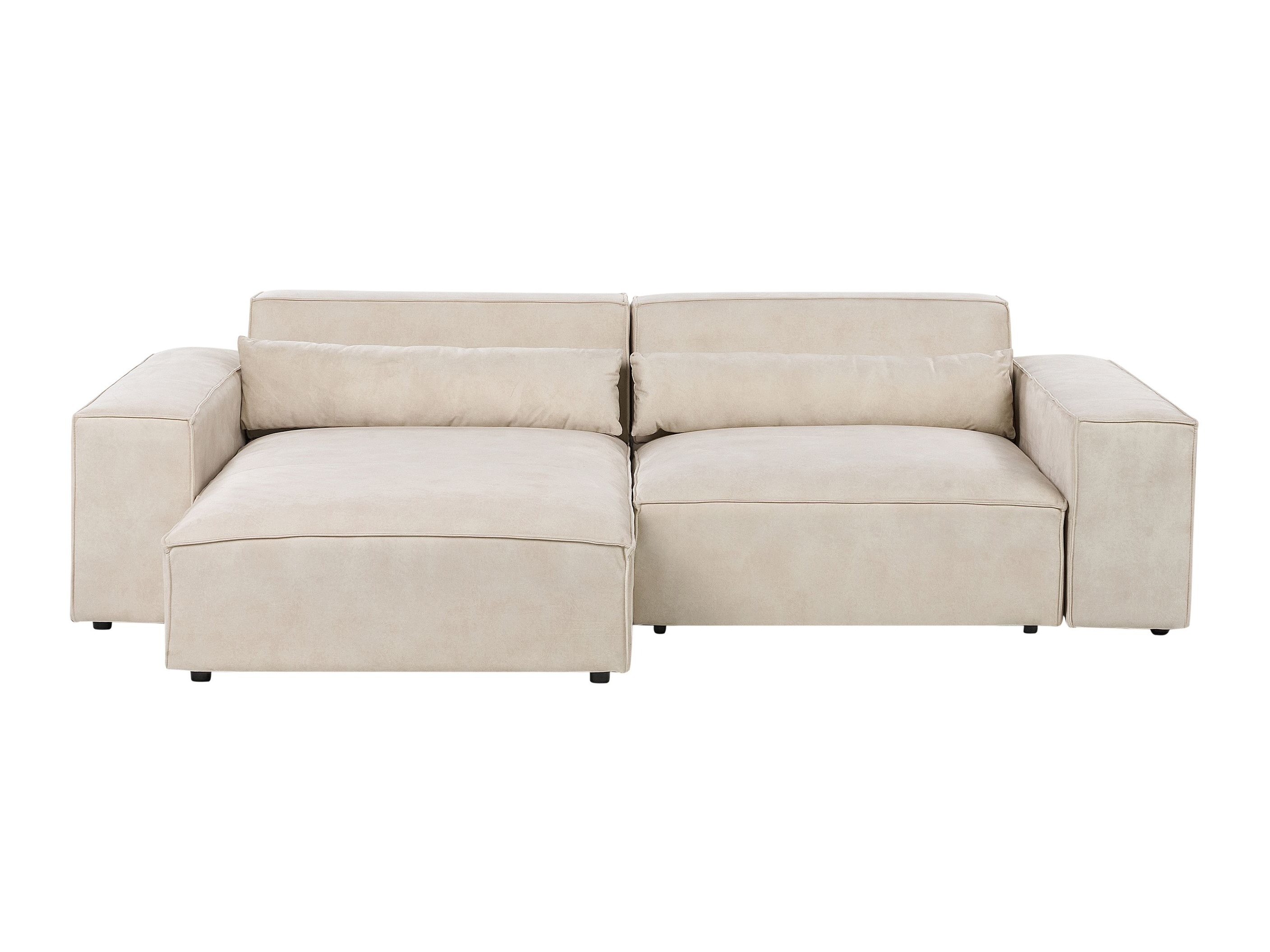 Αρθρωτός γωνιακός καναπές Tivsora 100 (Ανοιχτό μπεζ)