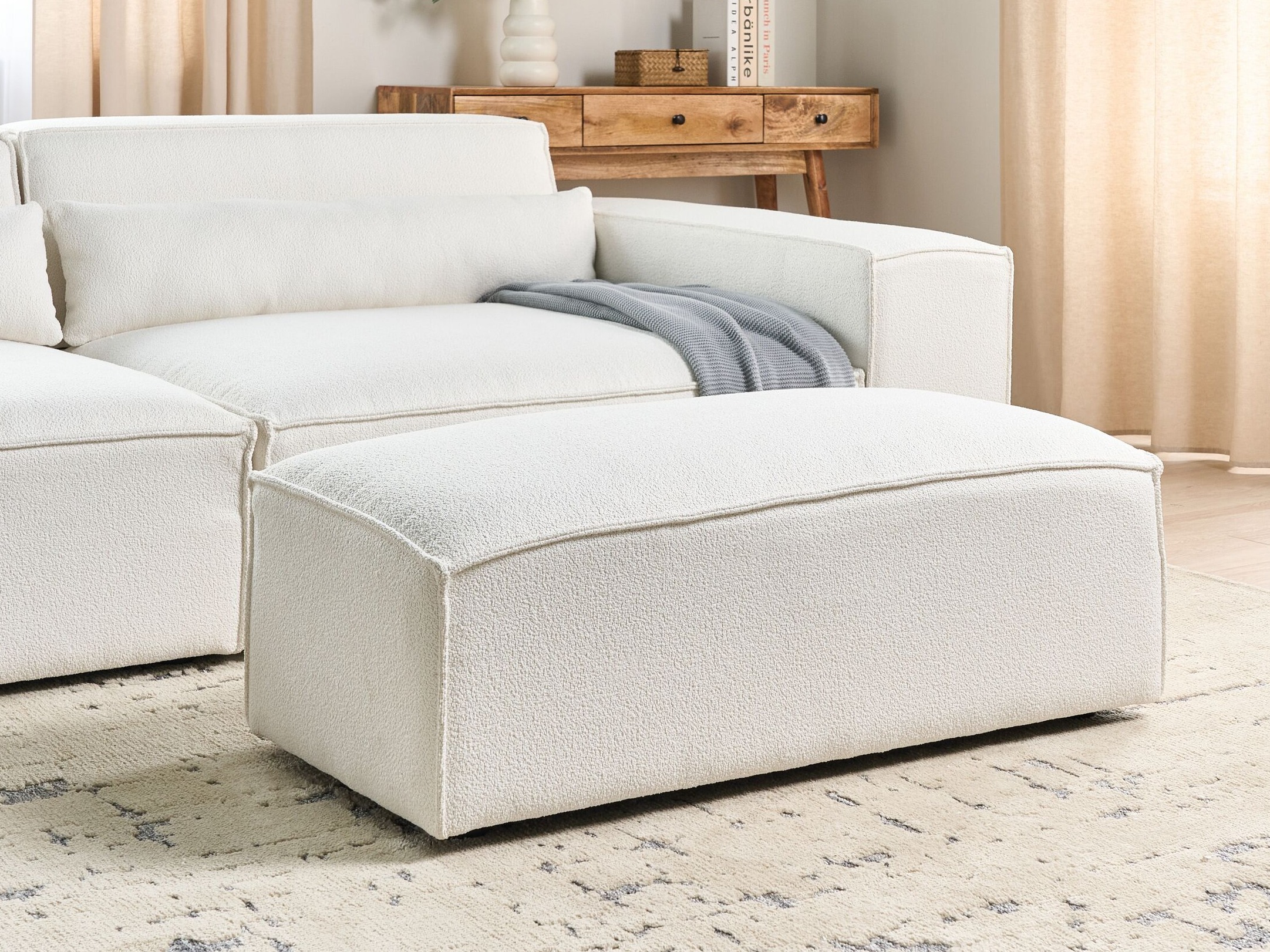 Upholstered bench Tivsora 110 (White)