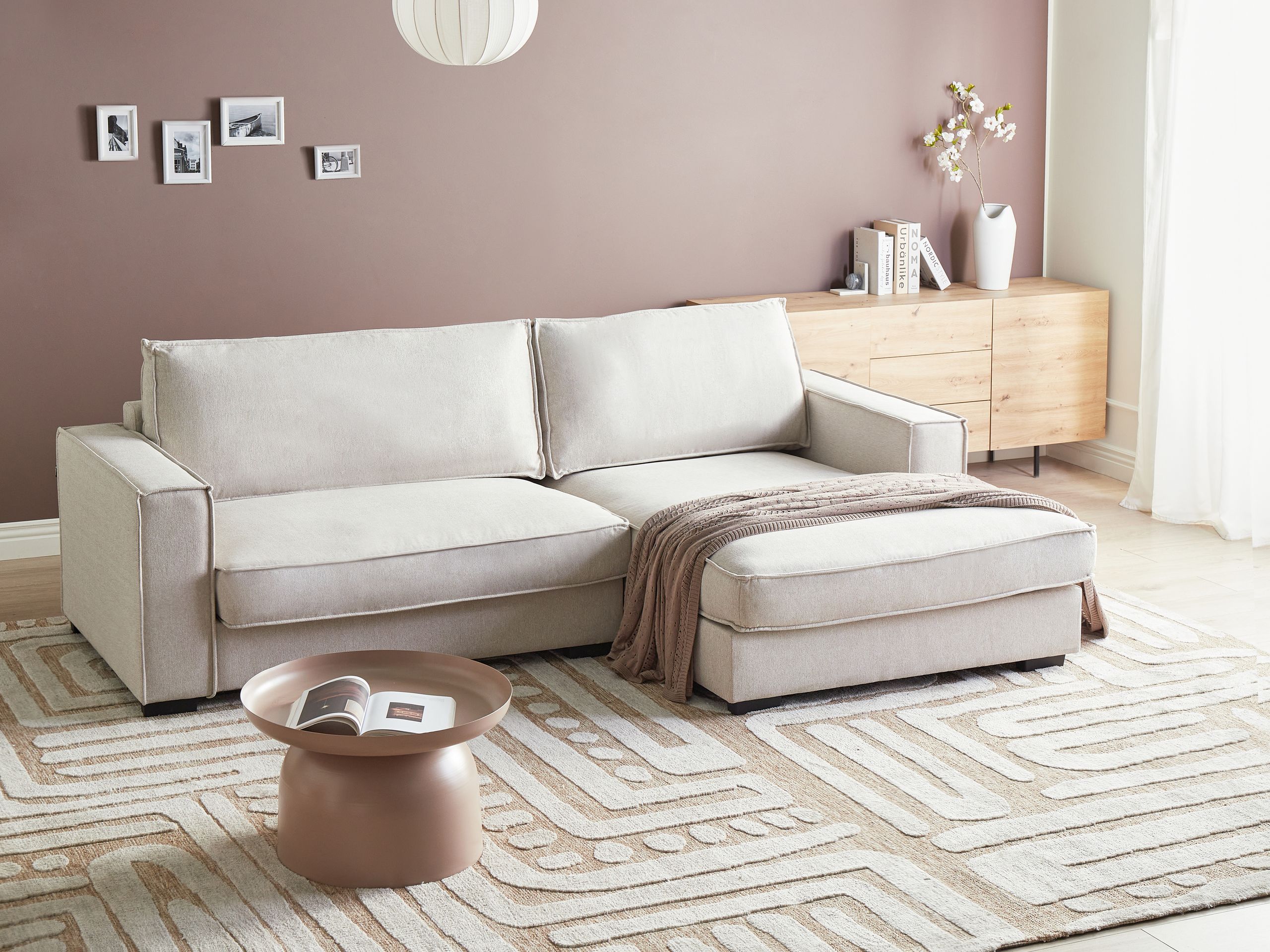 Corner sofa Berwyn 2859 (Light beige)