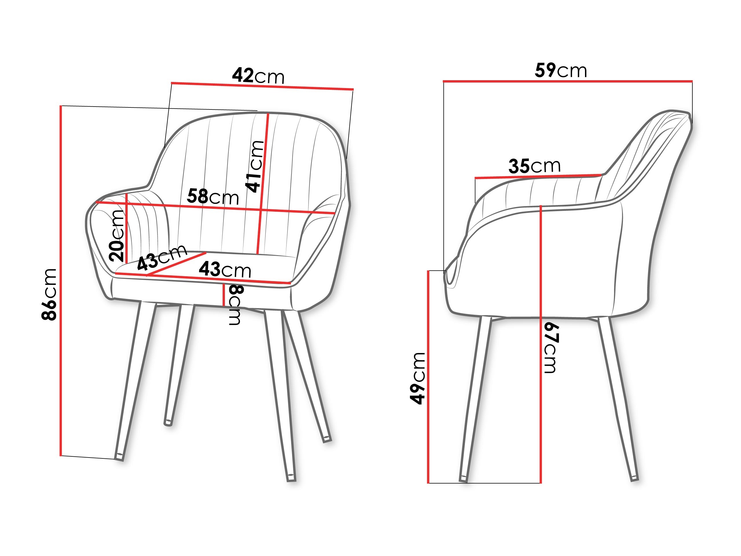Καρέκλα Comfivo Hilaritas VIII (Γκρι)