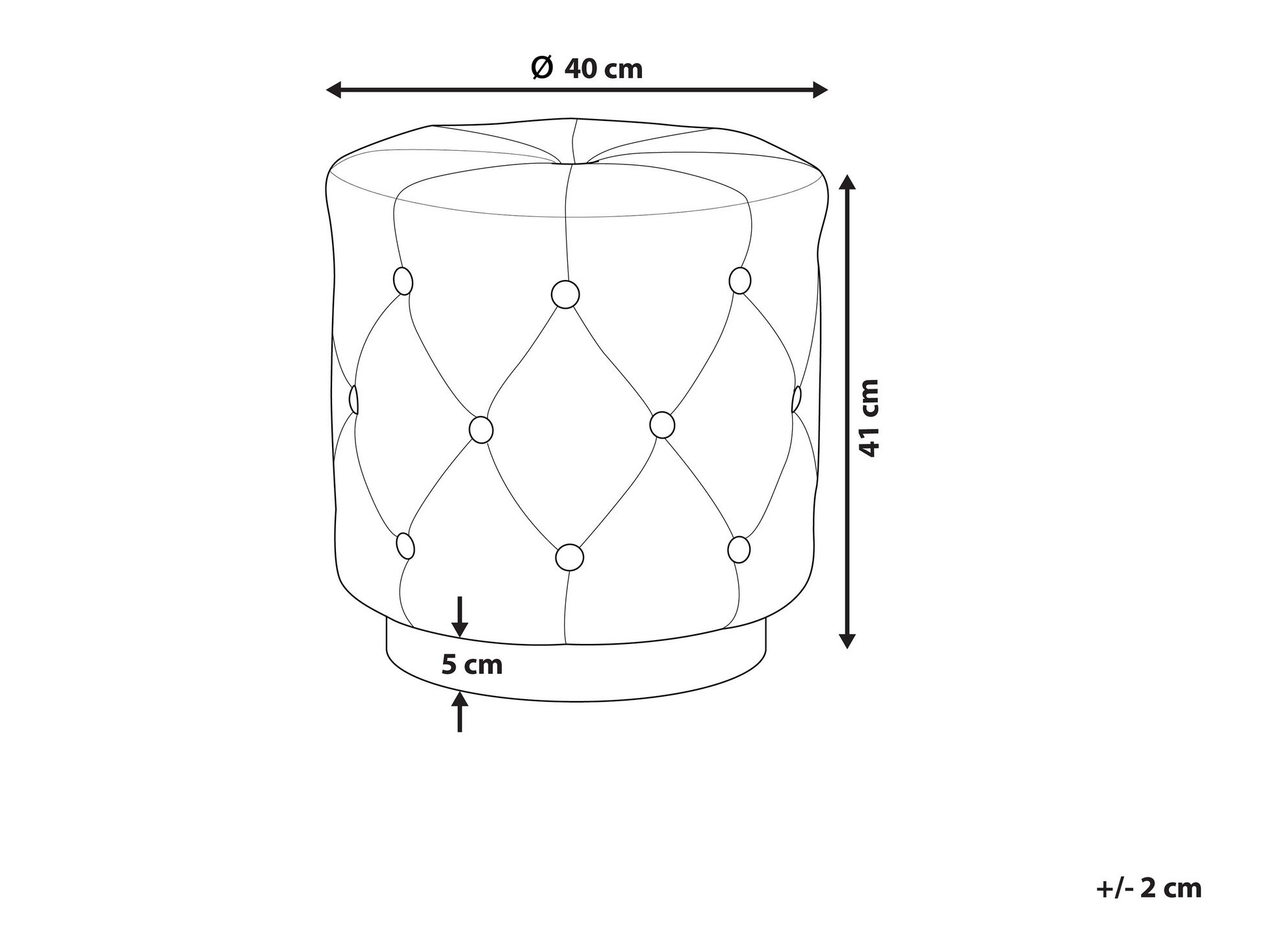 Σκαμπό σαλονιού Berwyn 2856 (Ανοιχτό γκρι)