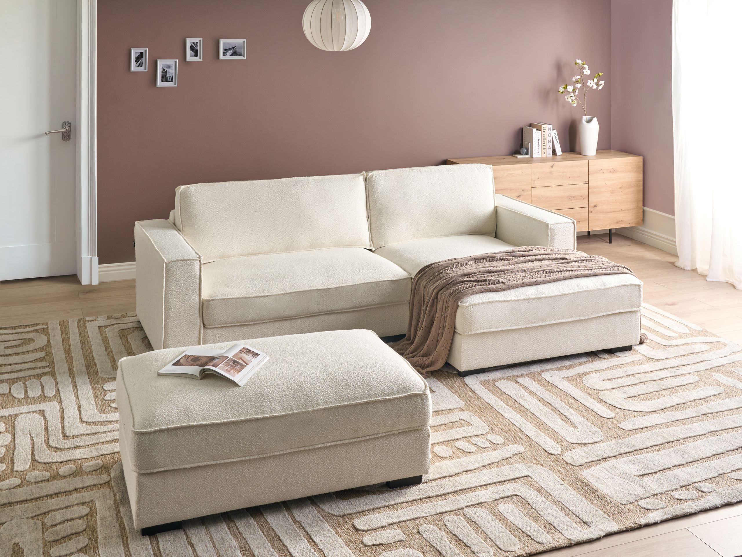 Upholstered furniture set Berwyn 2861 (White)