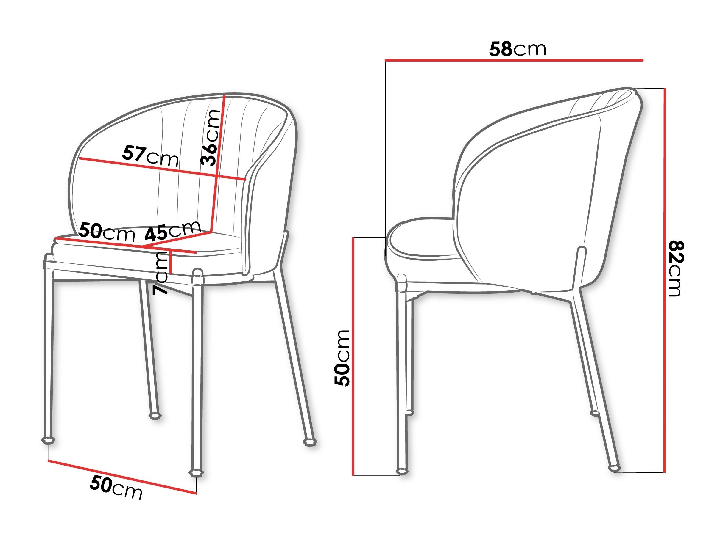 Καρέκλα Comfivo Hilaritas XVII (Γκρι)