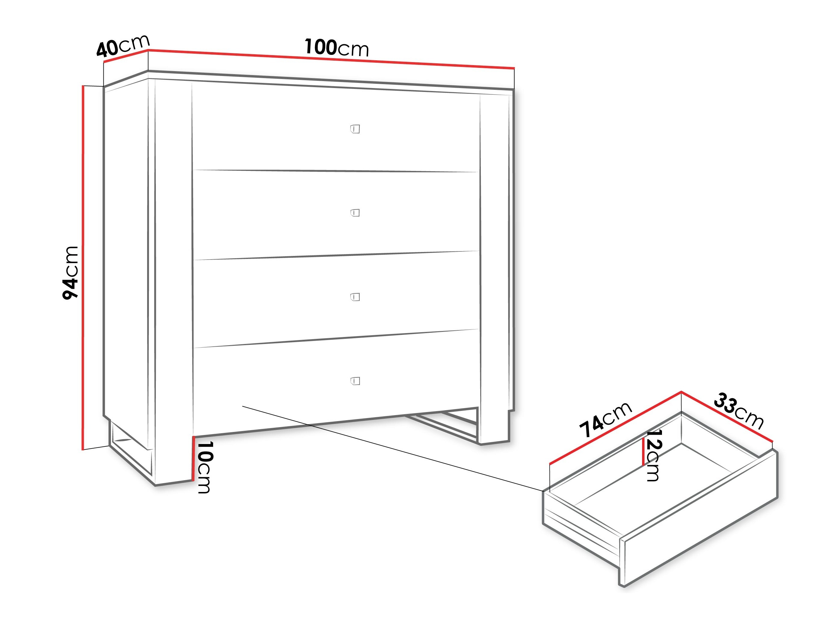 Συρταριέρα Comfivo Vestora I