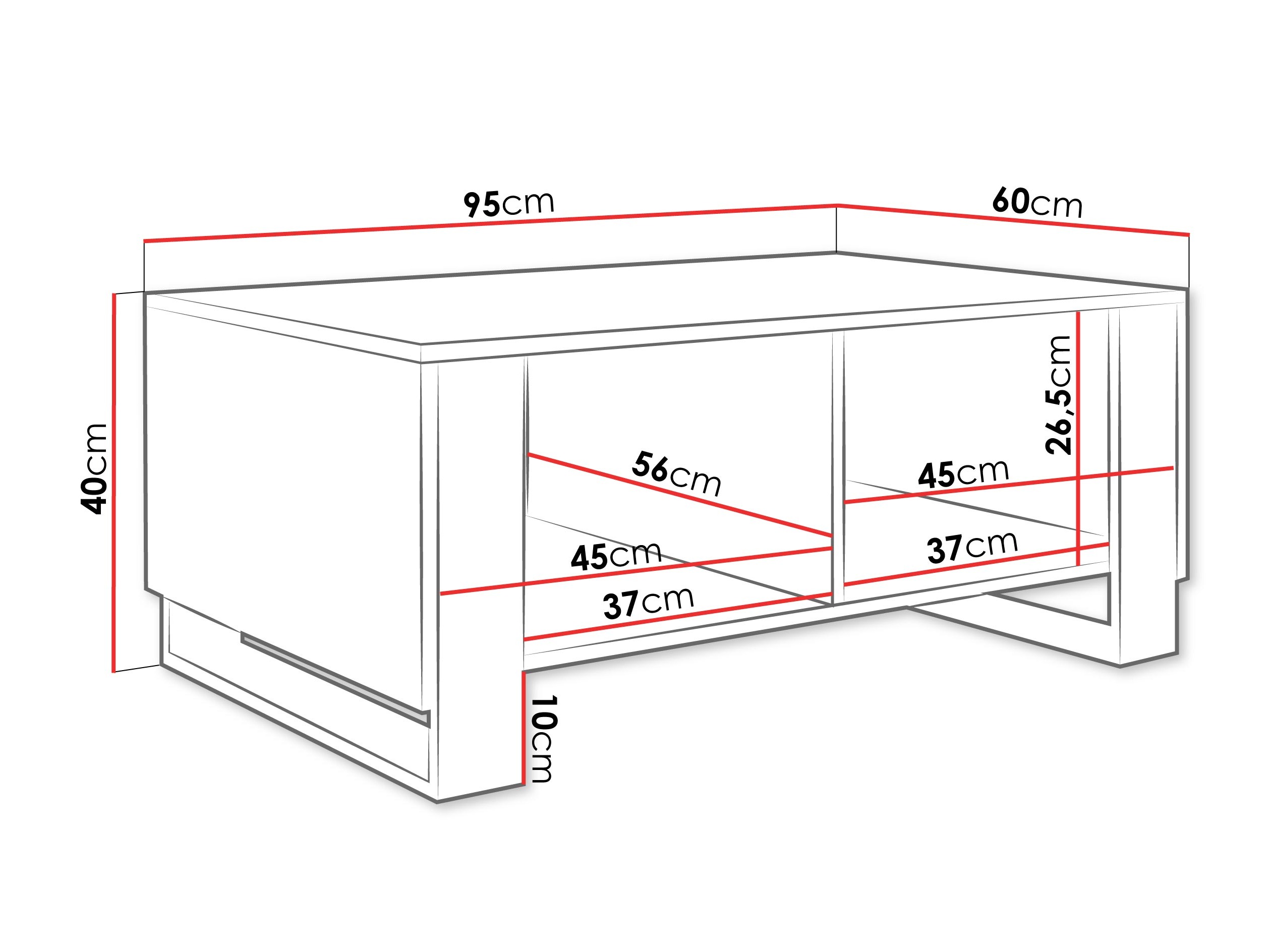 Τραπεζάκι σαλονιού Comfivo Vestora