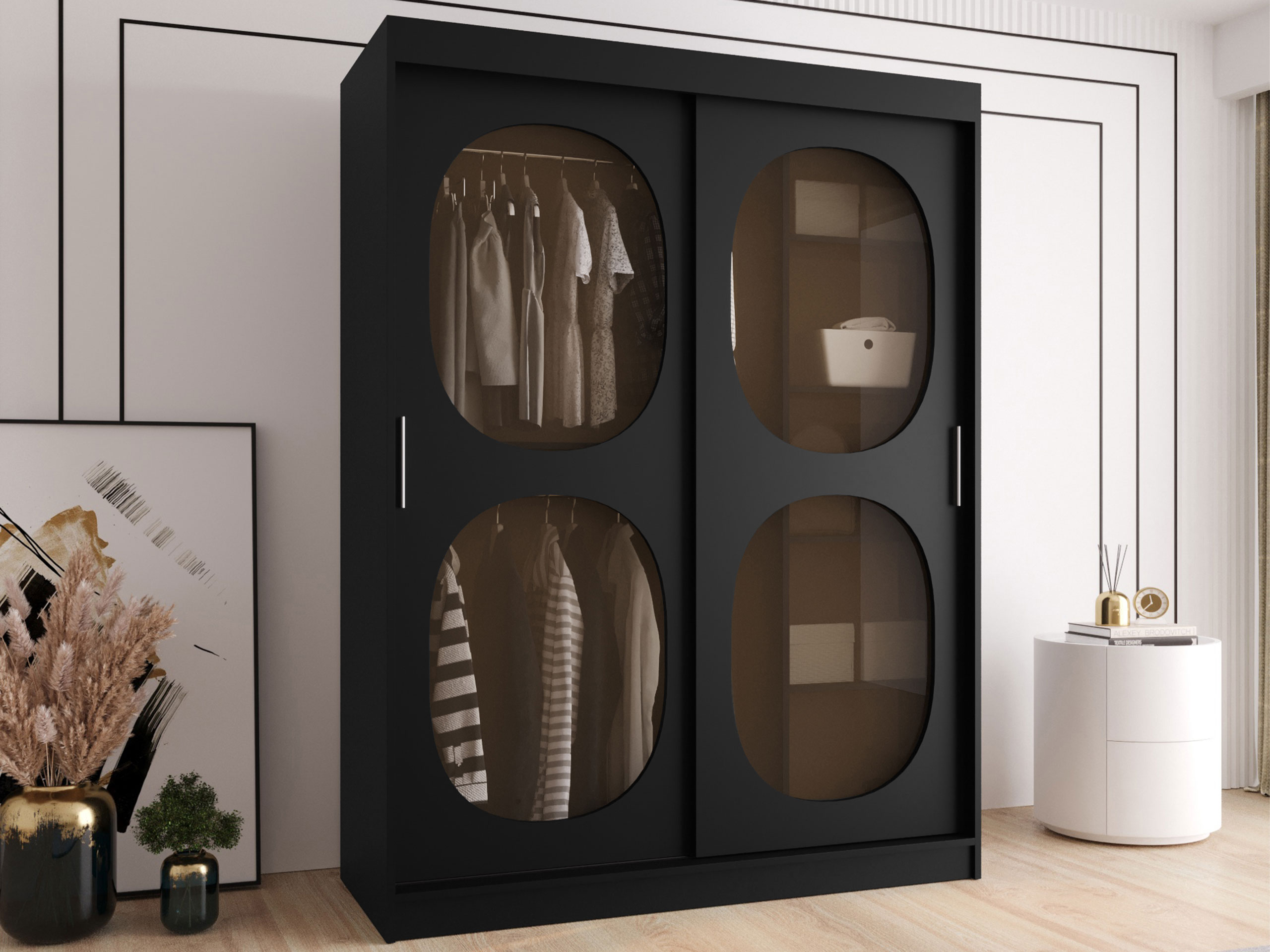 Ντουλάπα Hartford 527 (Μαύρο)