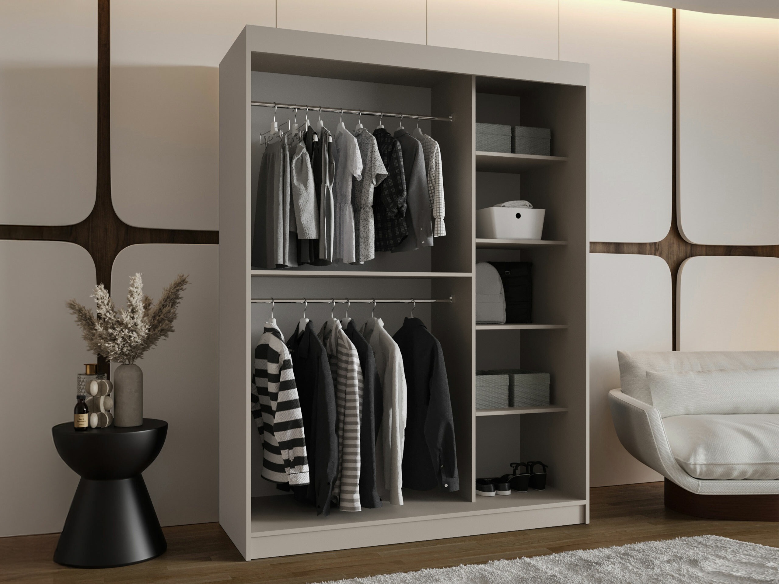 Wardrobe Hartford 527 (Black)