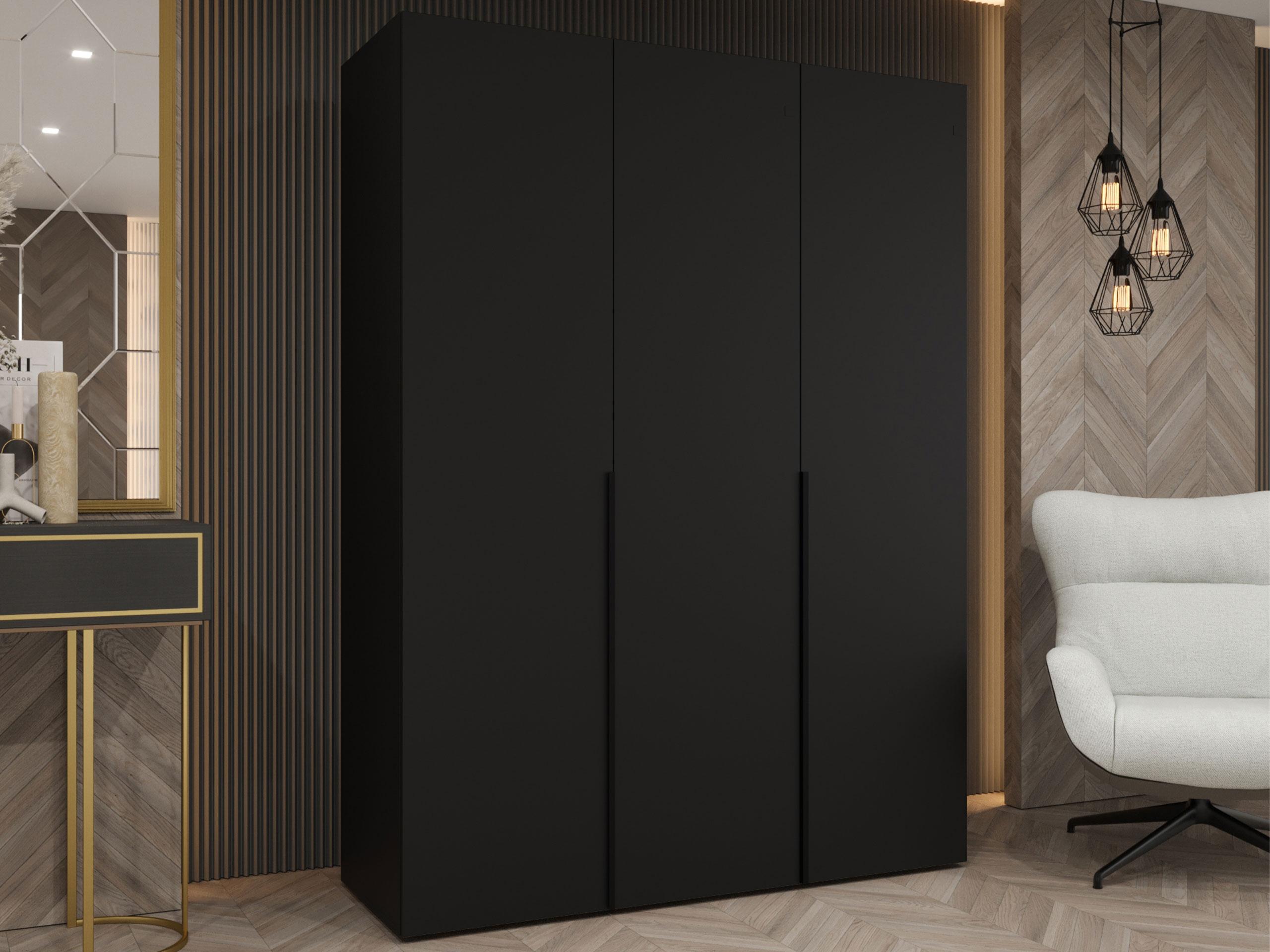 Ντουλάπα Hartford 536 (Μαύρο)