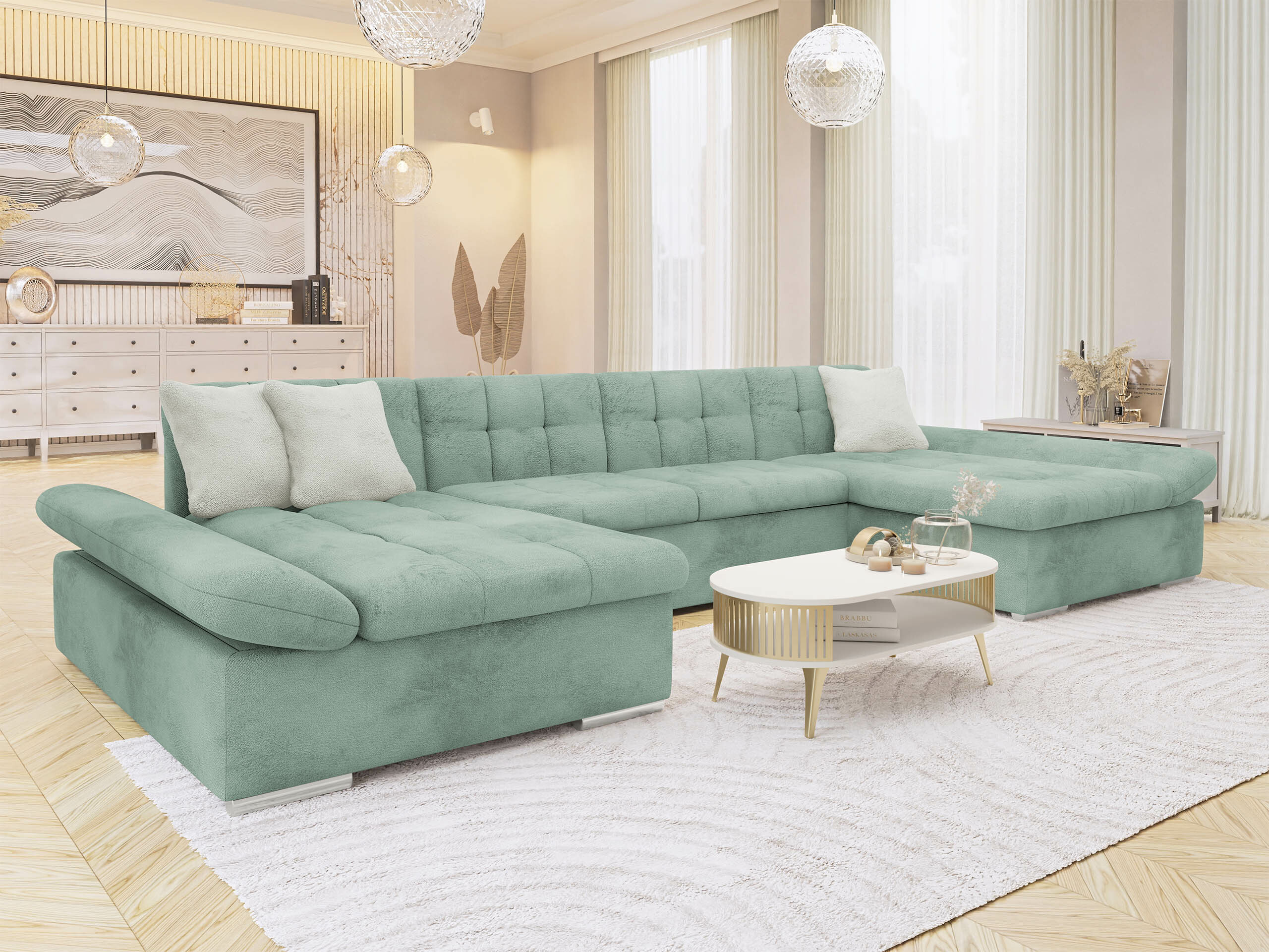 Corner sofa Comfivo Ficus II (Sorriso 08 + Sorriso 06)