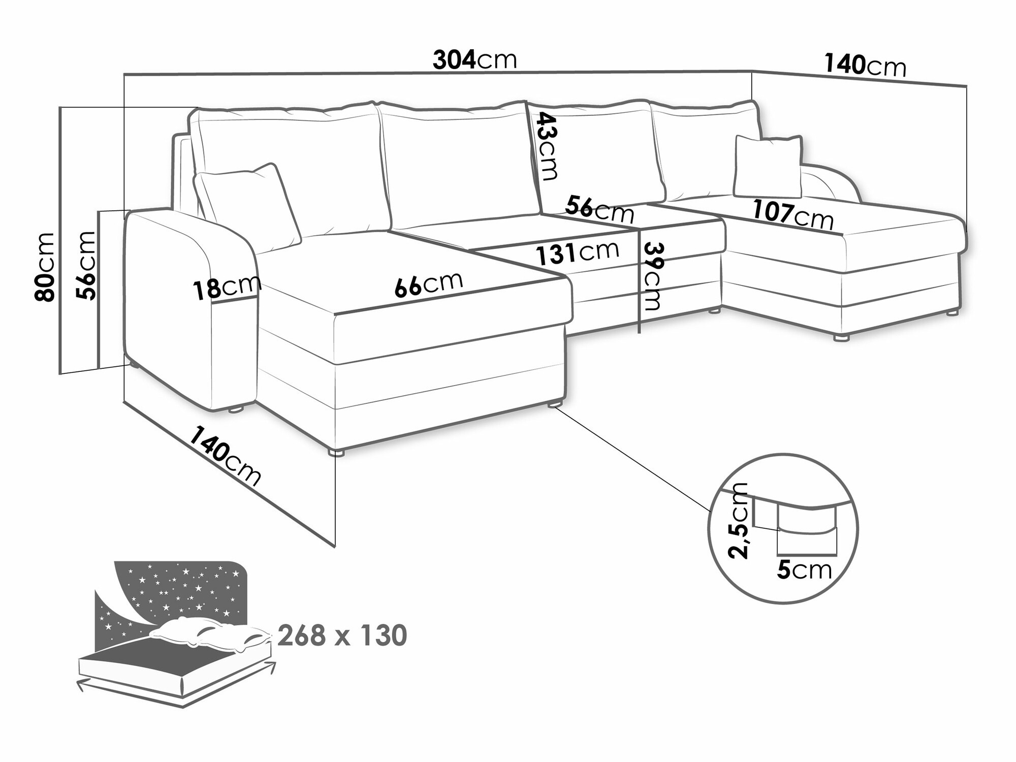 Corner sofa Comfivo Melissa IV (Alova 36 + Alova 04)