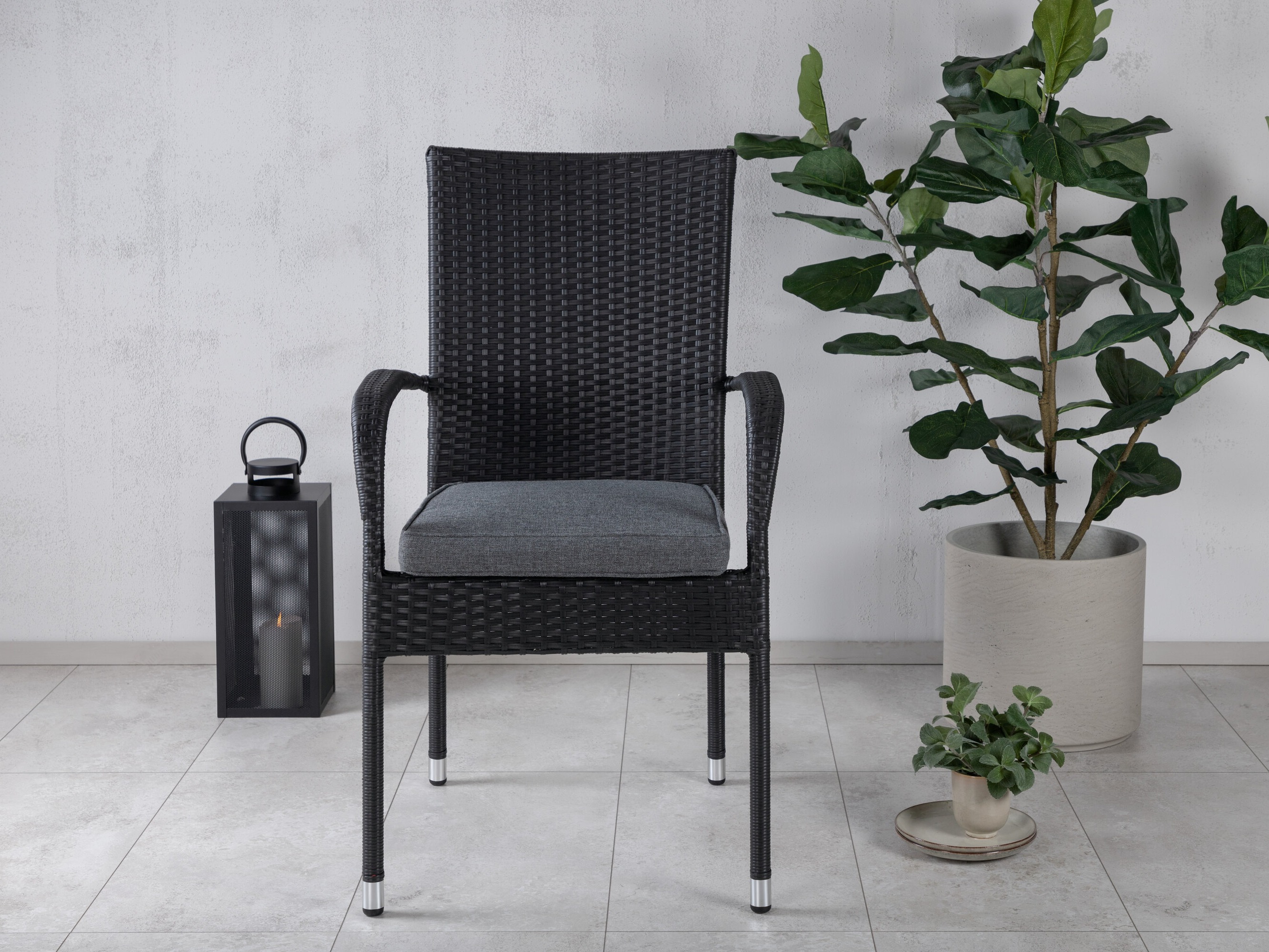 Outdoor chair Dallas 736 (Black)
