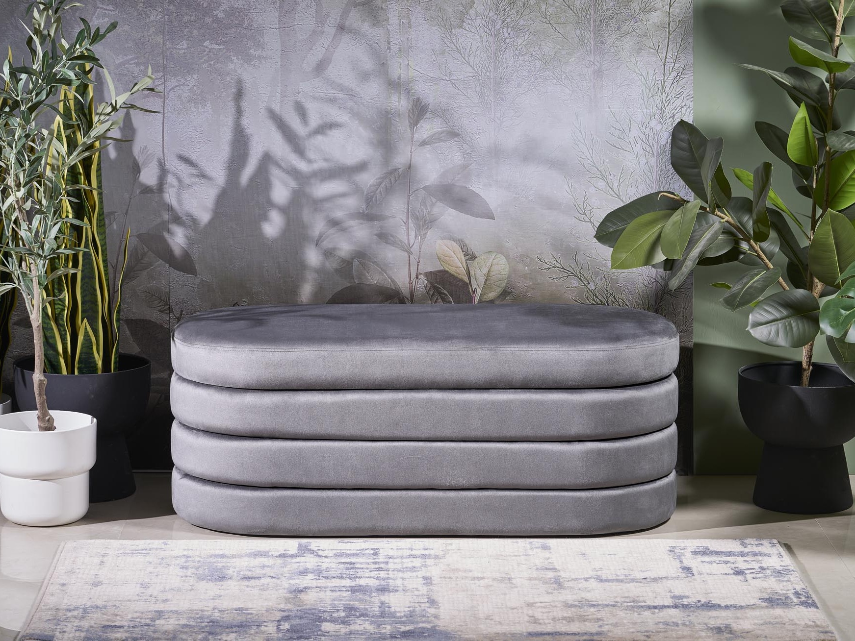 Upholstered bench Houston 2054 (Grey)