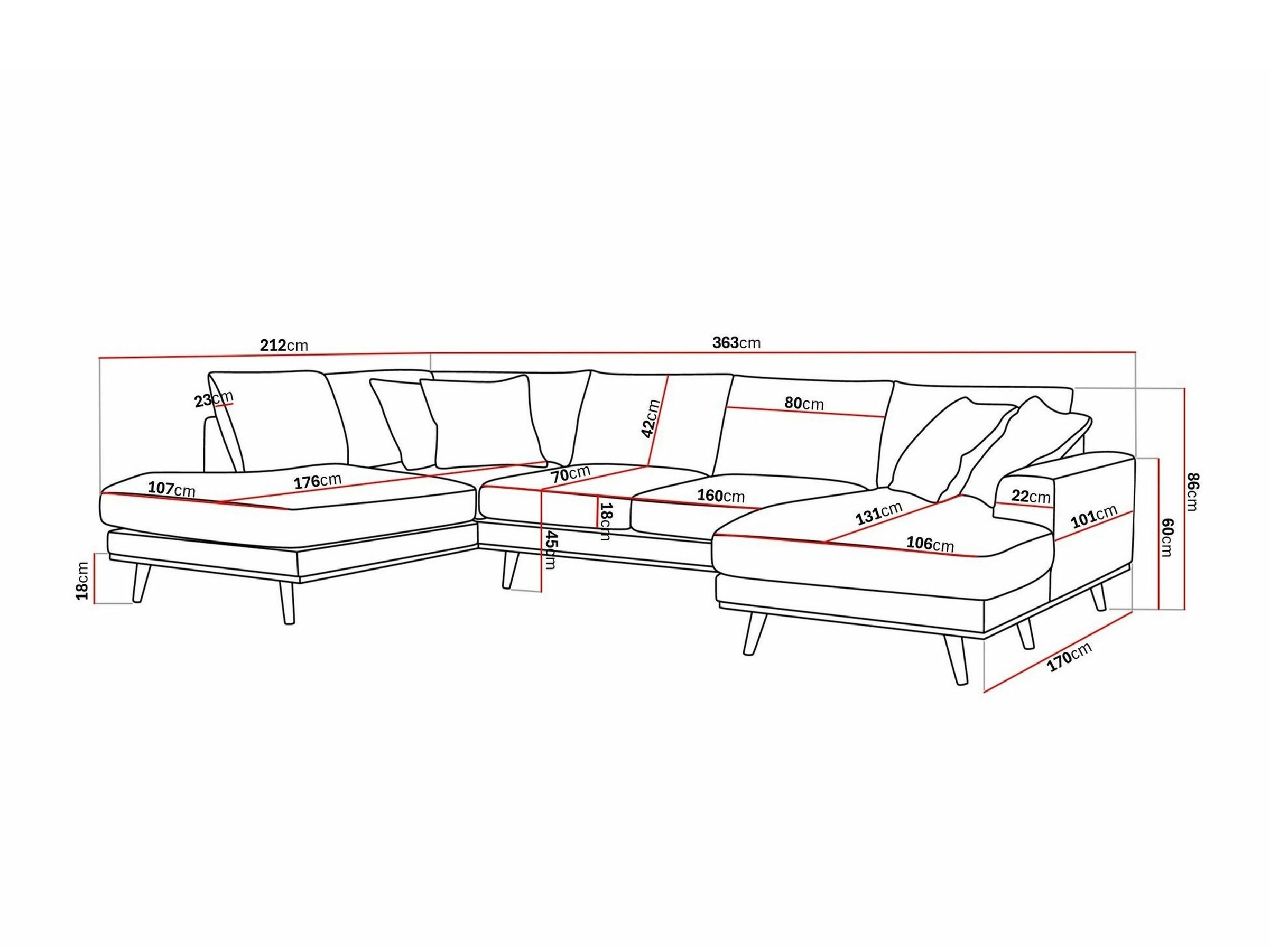 Γωνιακός Καναπές Seattle 217 (Silencio 19)