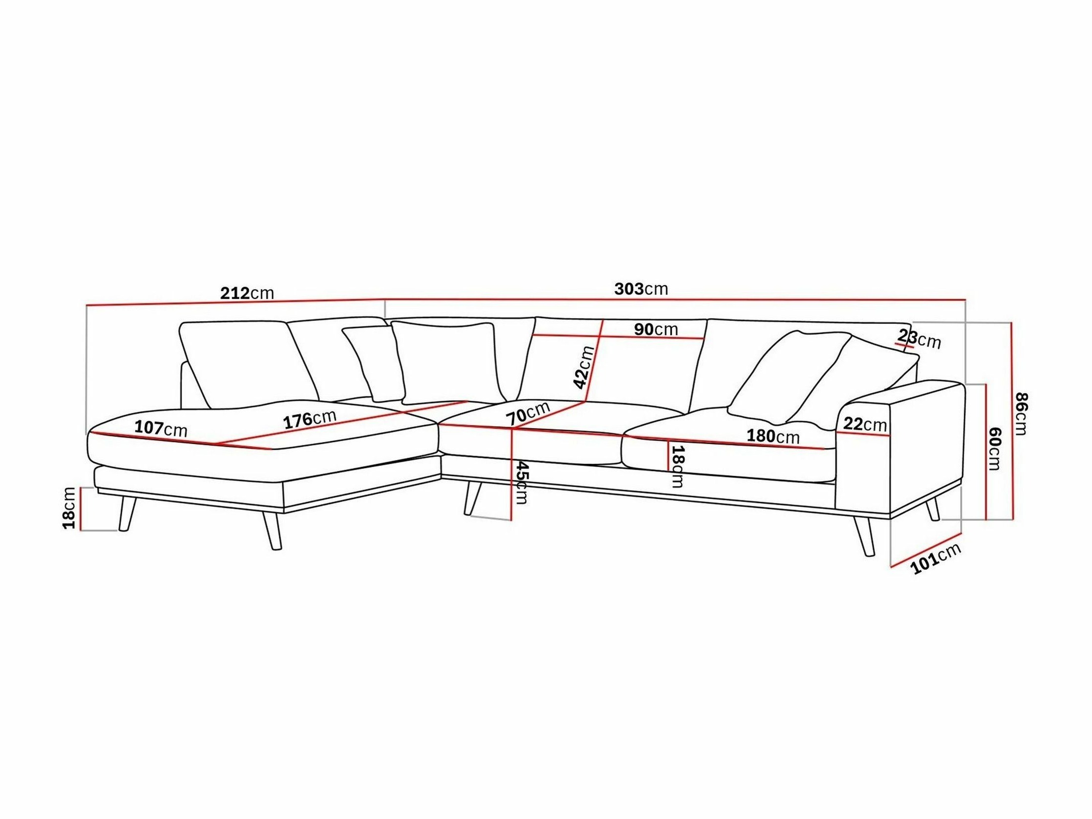 Γωνιακός Καναπές Seattle 218 (Silencio 19)