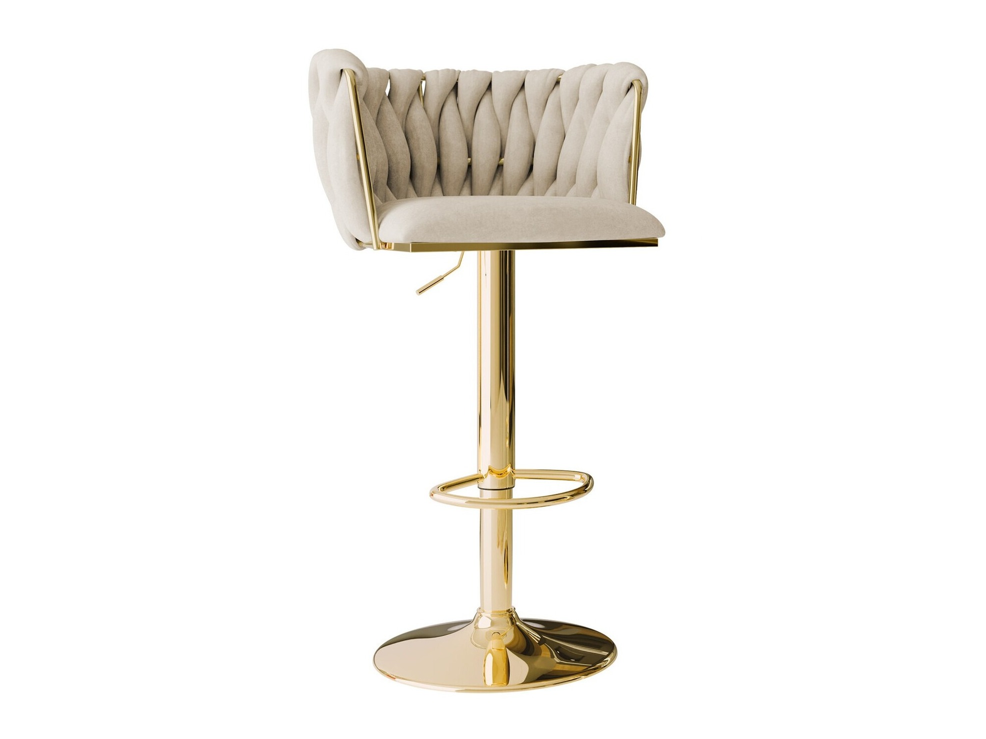 Bar stool Comfivo Hilaritas IV (Golden + Beige)