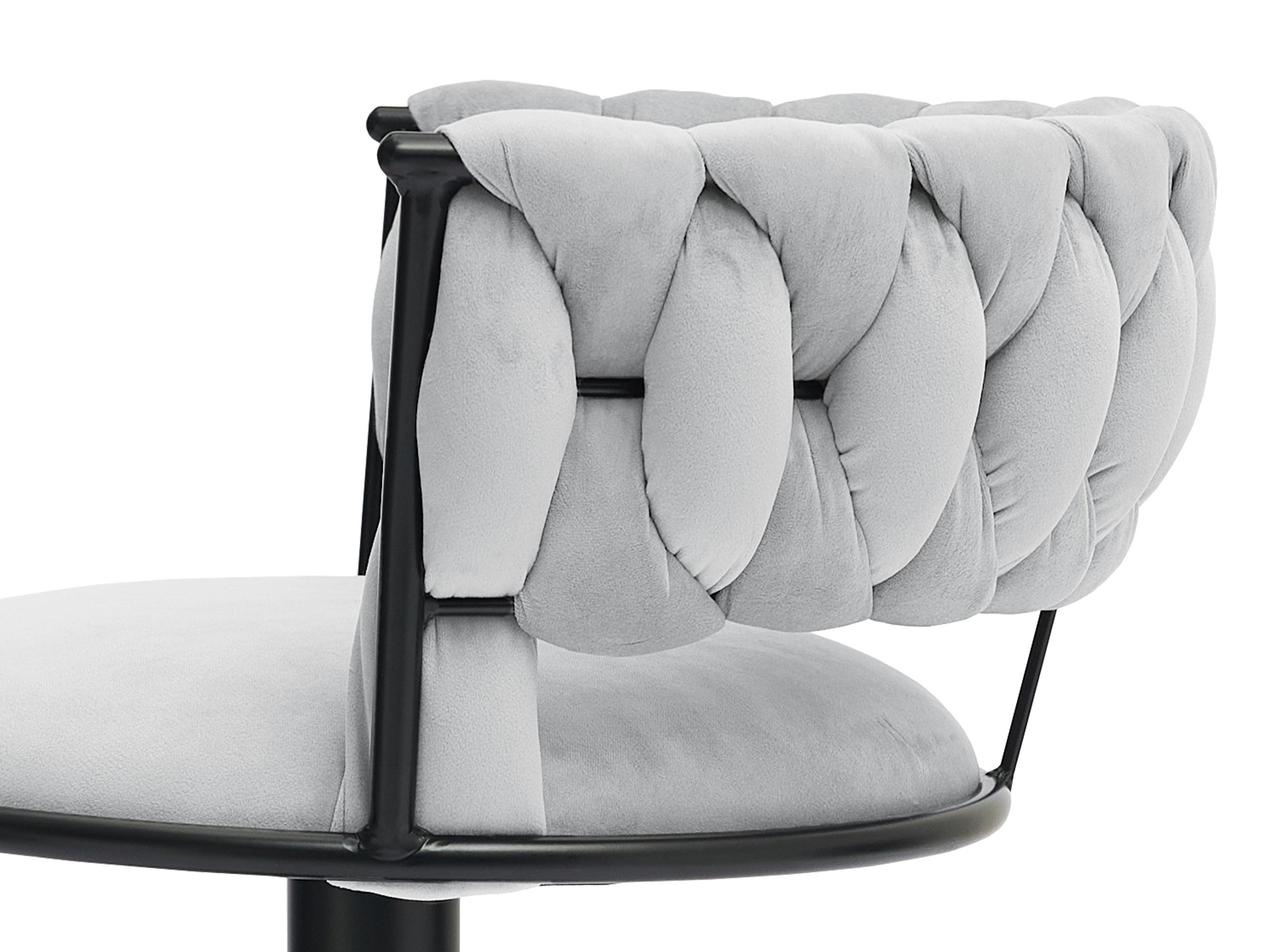 Σκαμπό μπαρ Comfivo Hilaritas III (Ασημί + Γκρι)