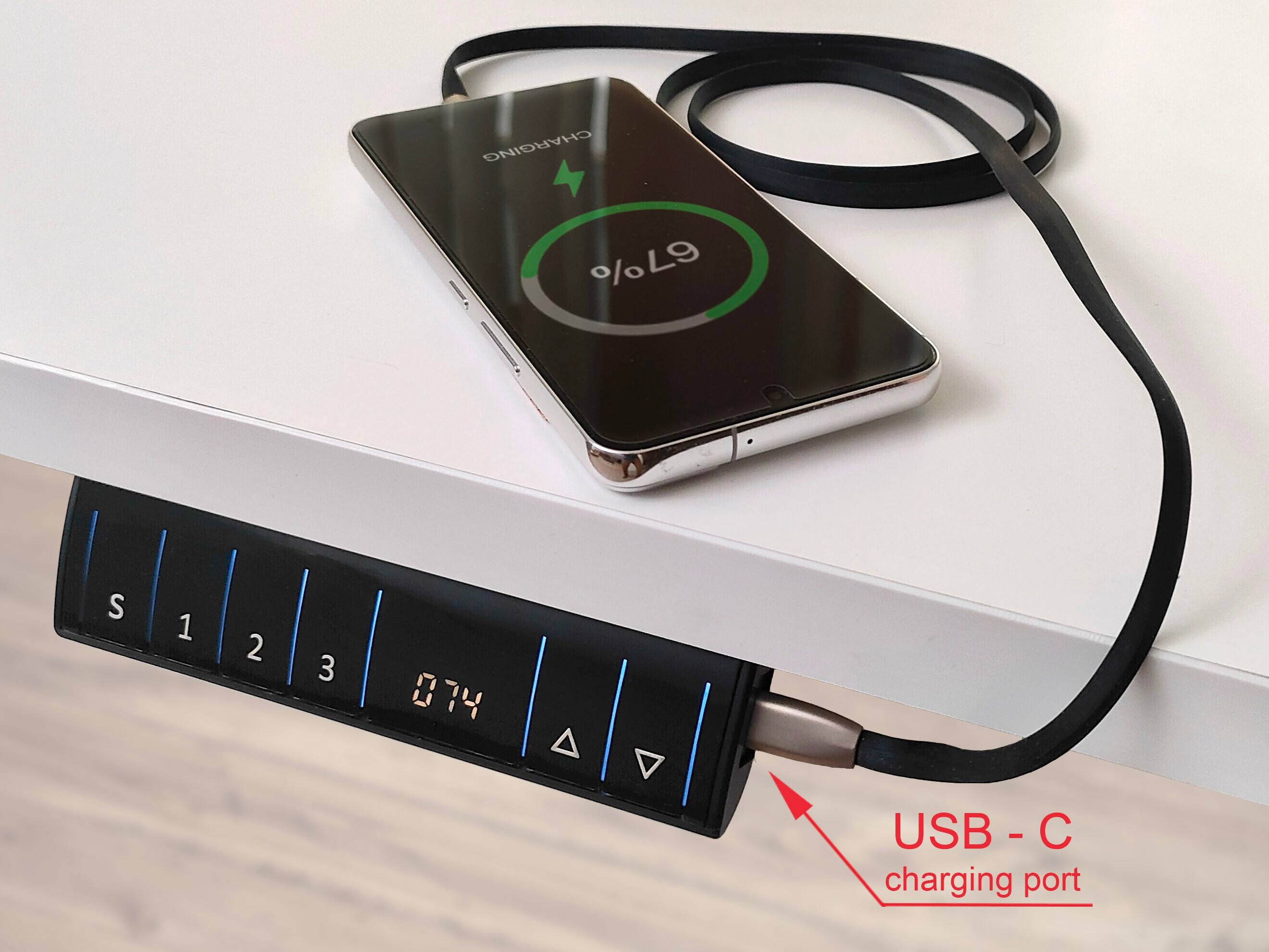 Γραφείο με ρυθμιζόμενο ύψος Buffalo 184 (Άσπρο)