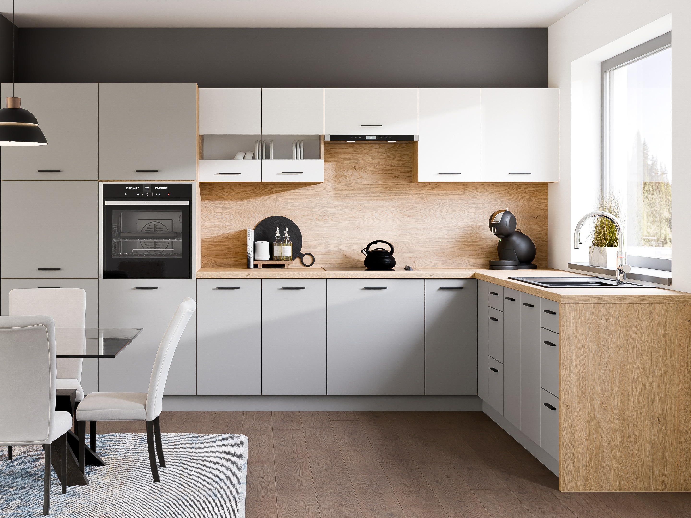 Modular cabinet for built-in appliances Ati Grey 113