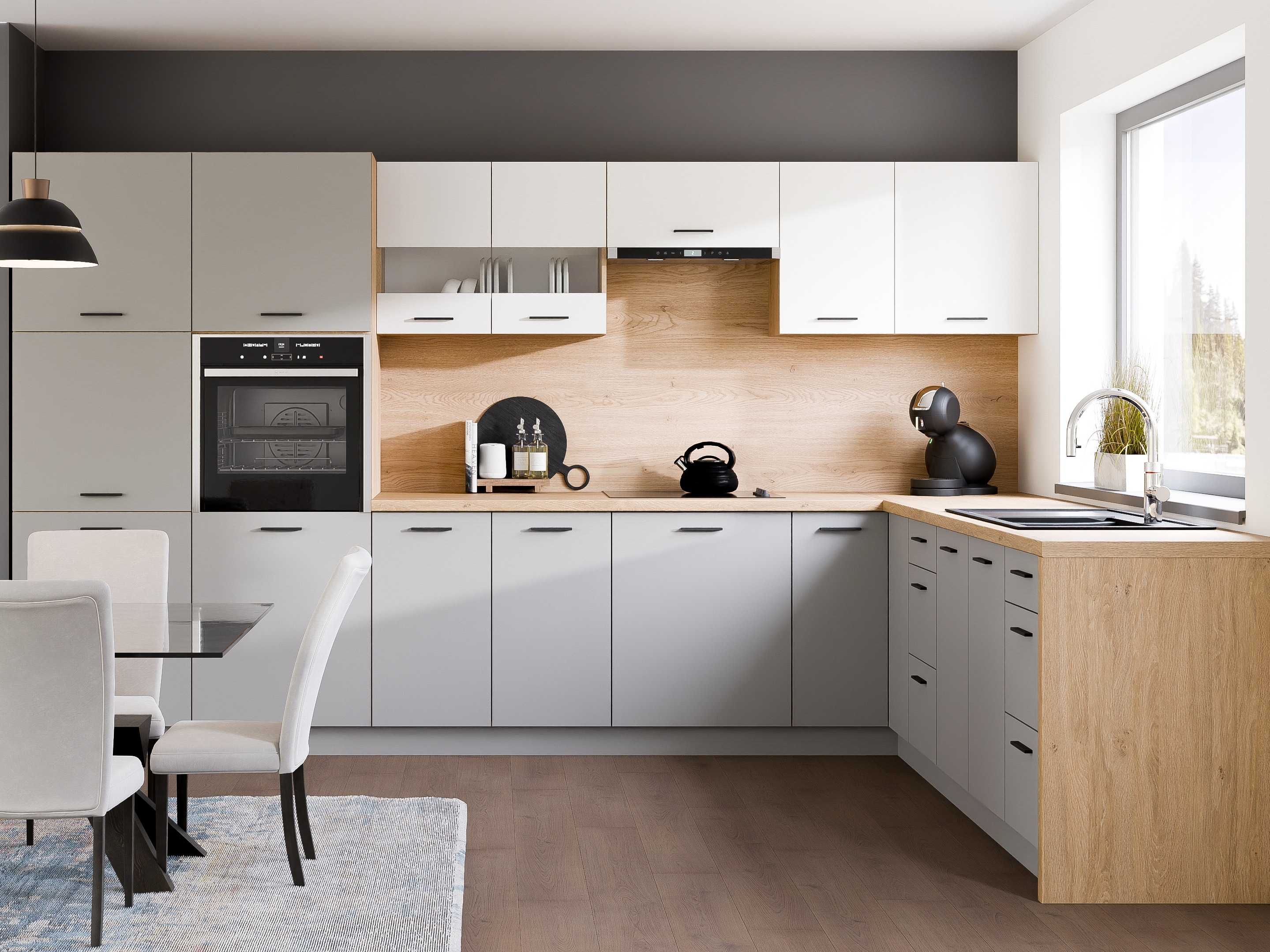 Πολυμορφικό γωνιακό ντουλάπι Ati Grey 112