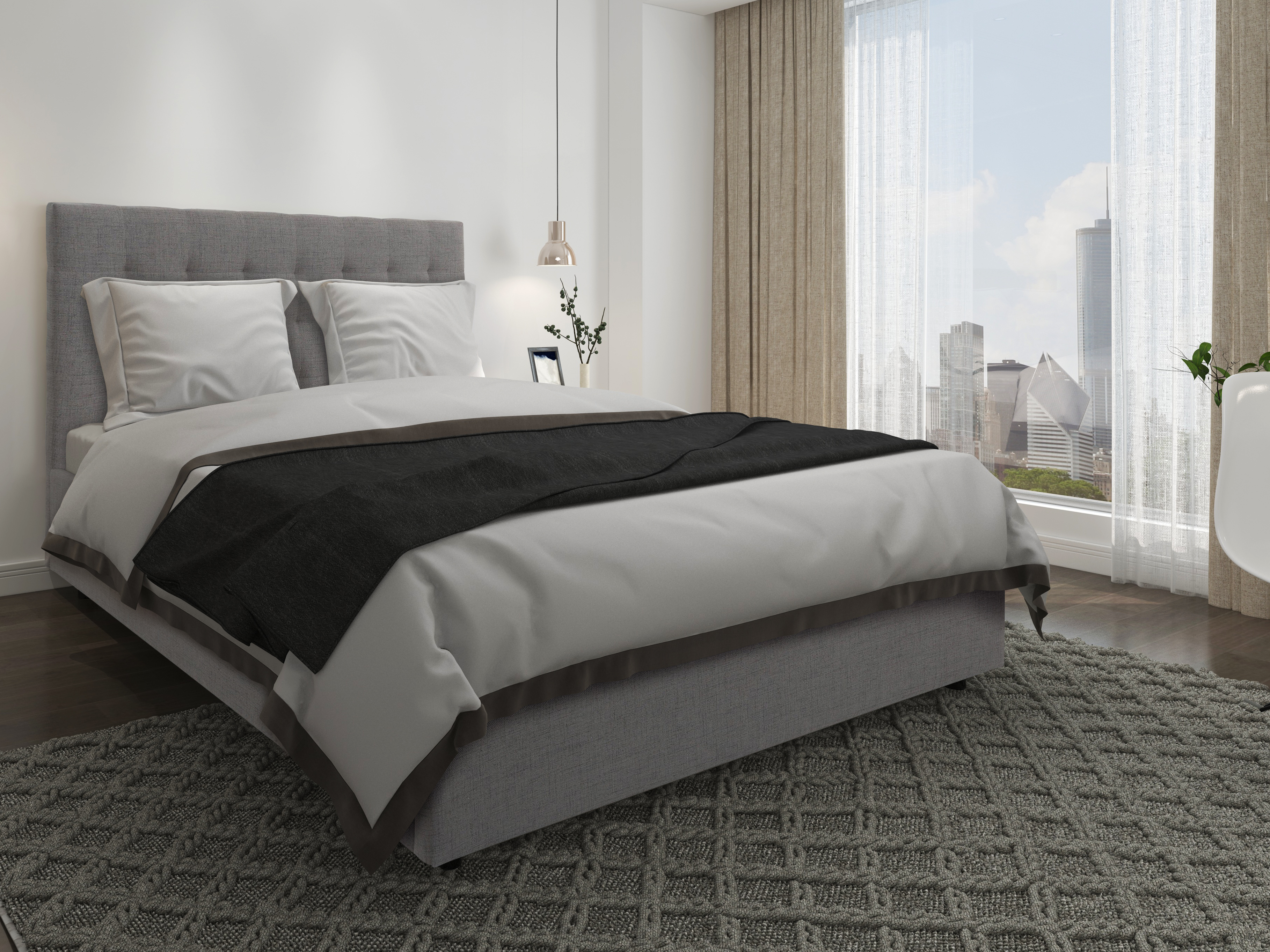 Bed Denton 101 (Grey)