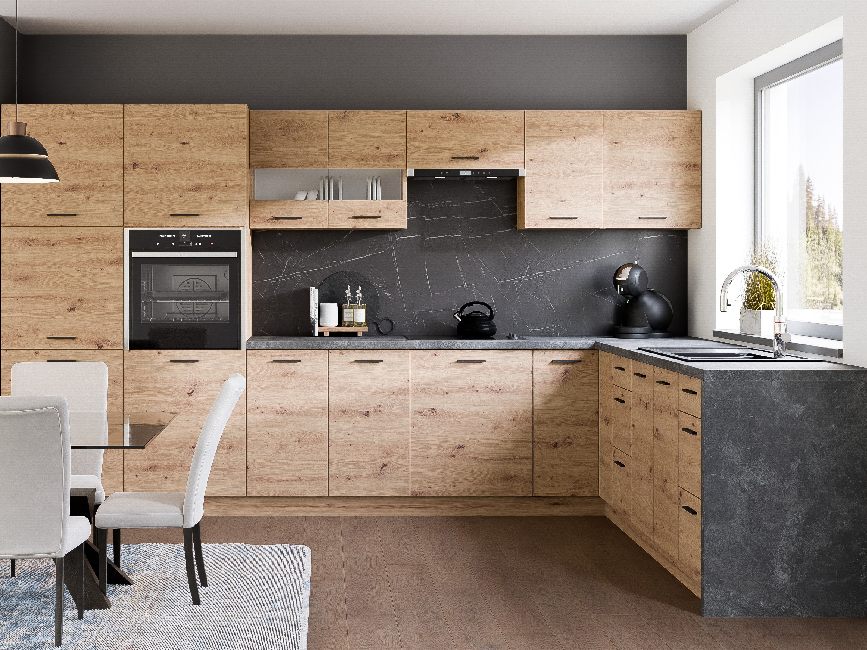 Πολυμορφικό γωνιακό ντουλάπι τοίχου Ati Artisan 125