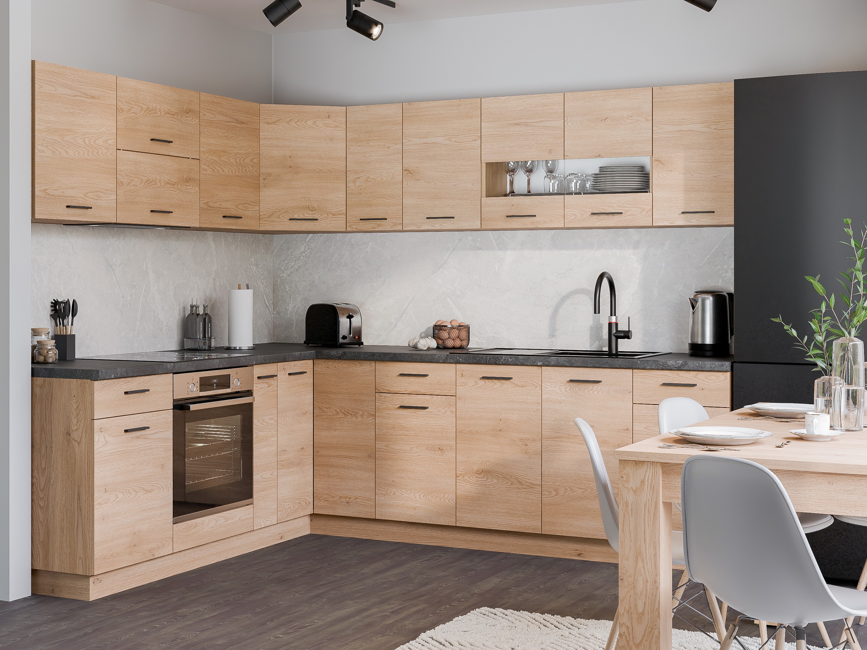 Πολυμορφικό γωνιακό ντουλάπι τοίχου Ati Torro 110