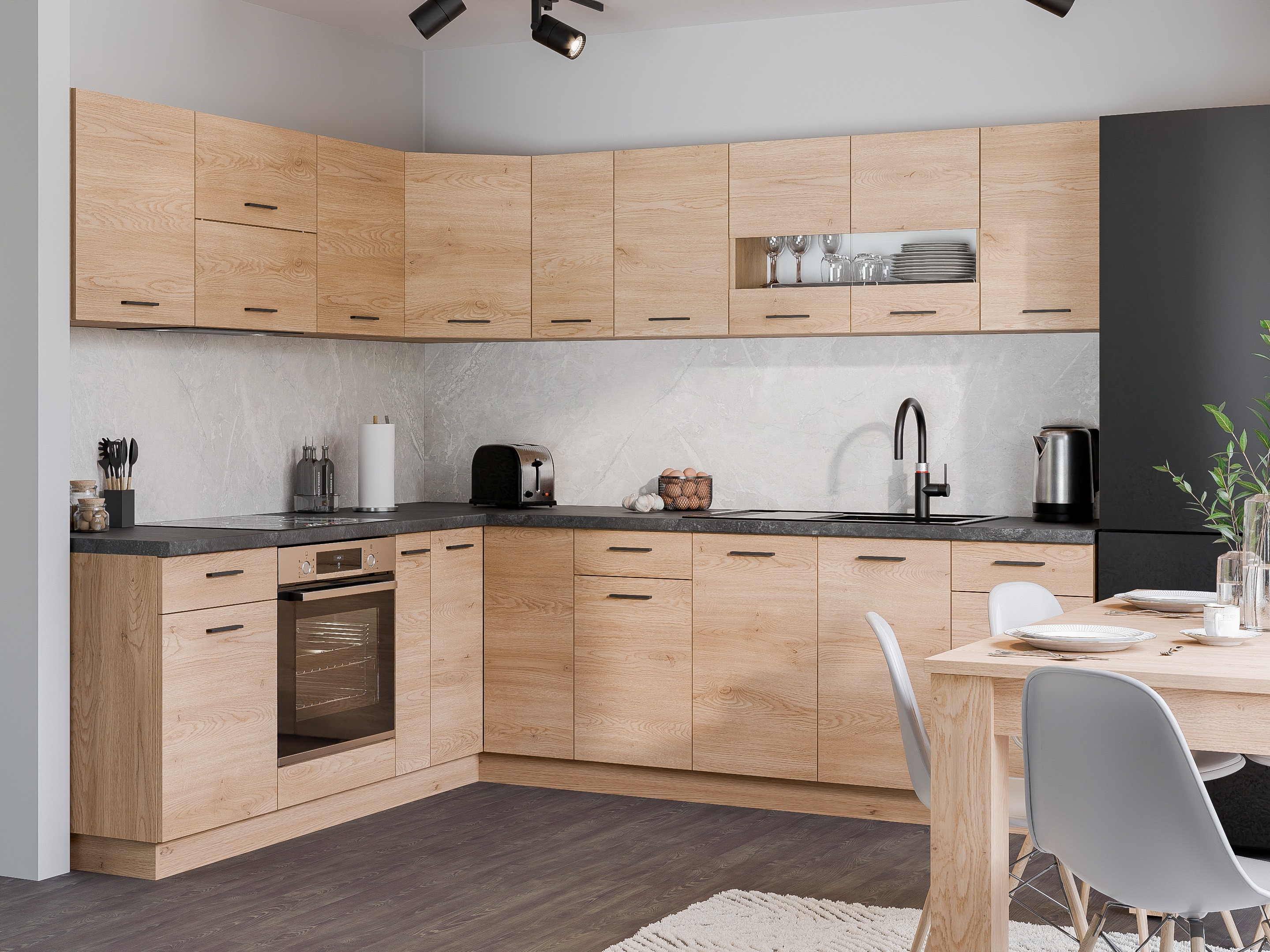 Πολυμορφικό γωνιακό ντουλάπι τοίχου Ati Torro 111