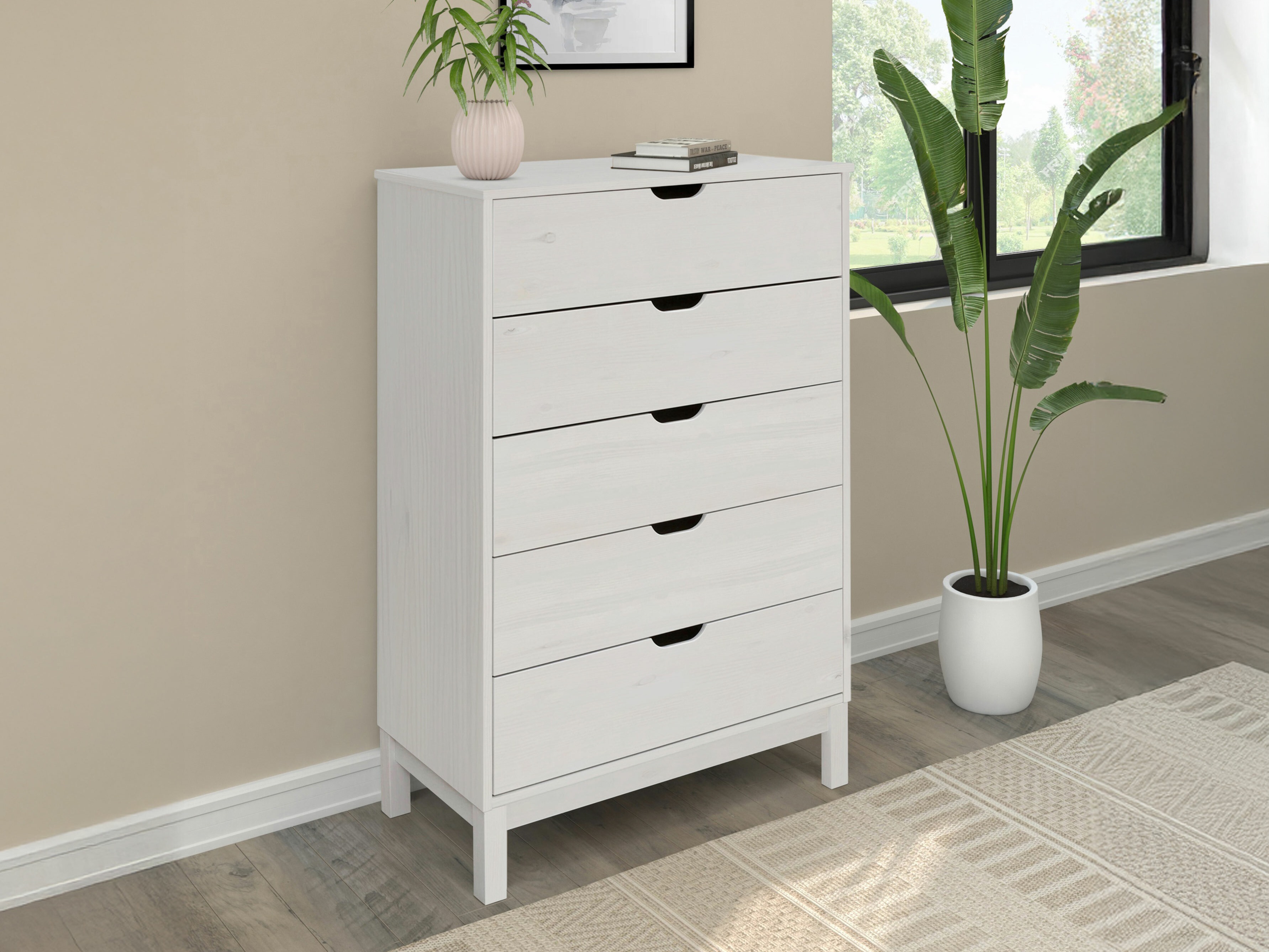 Συρταριέρα Denton 545 (Άσπρο)