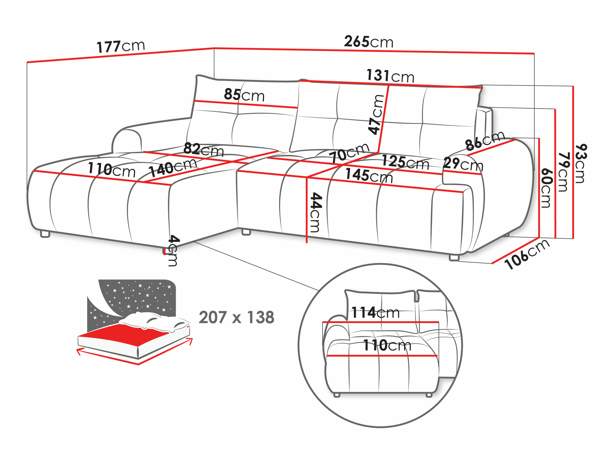 Γωνιακός Καναπές TrendyNest Corvella (Velo 635)