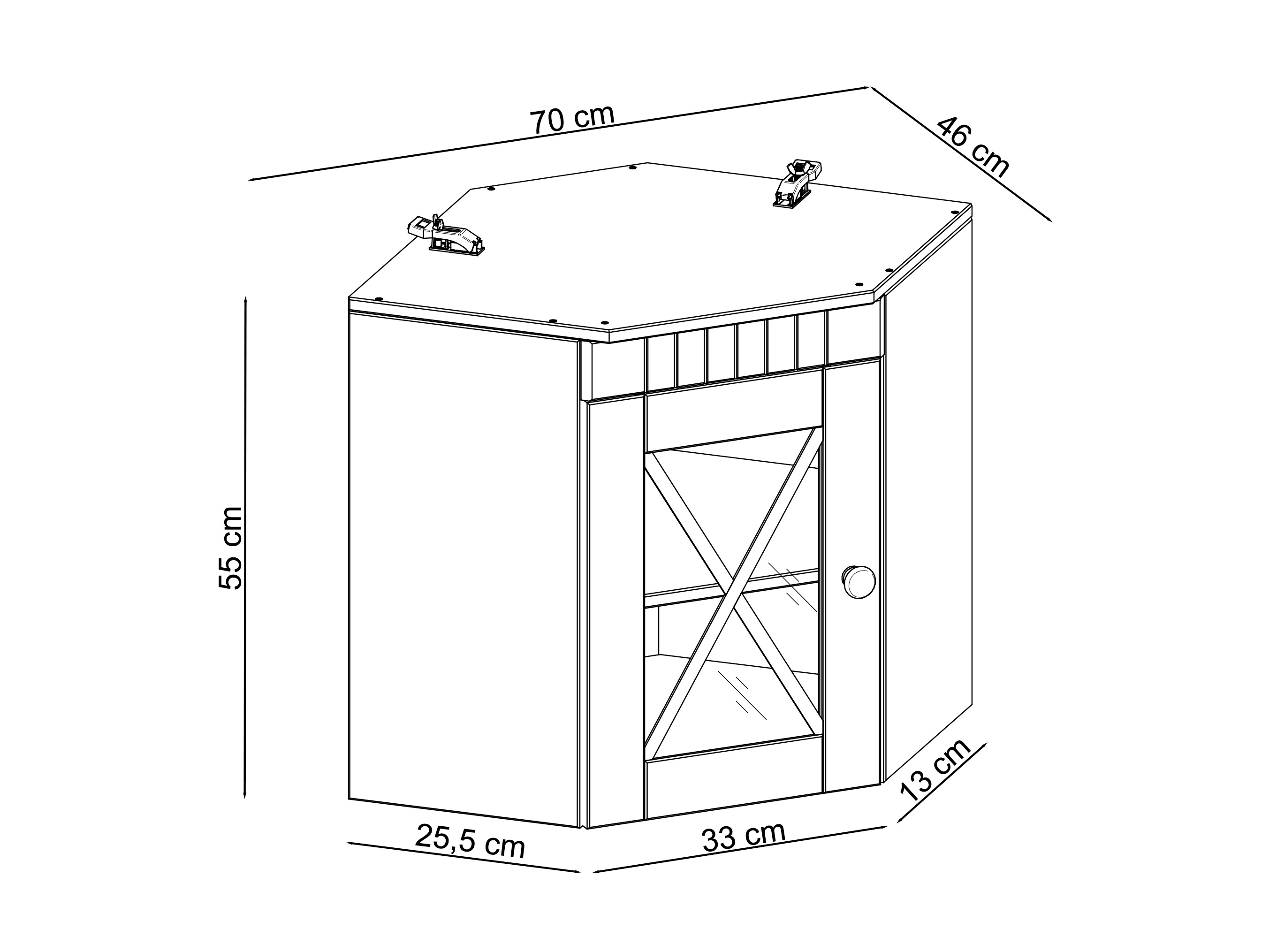 Wall cabinet Deletri 112