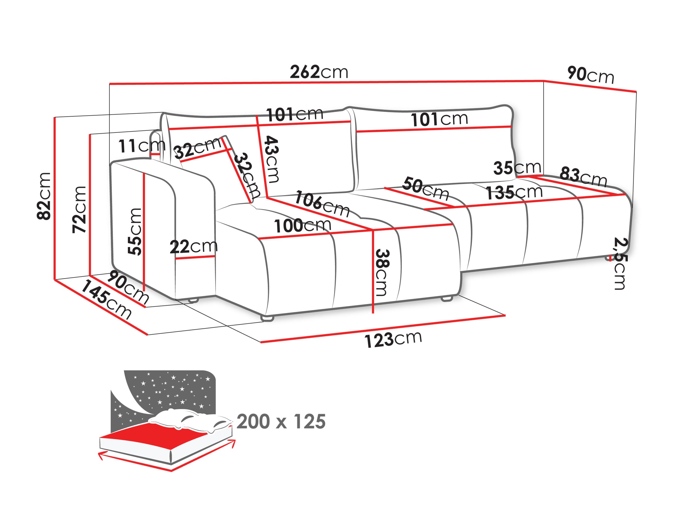 Γωνιακός Καναπές Comfivo Laurus III (Velo 621)