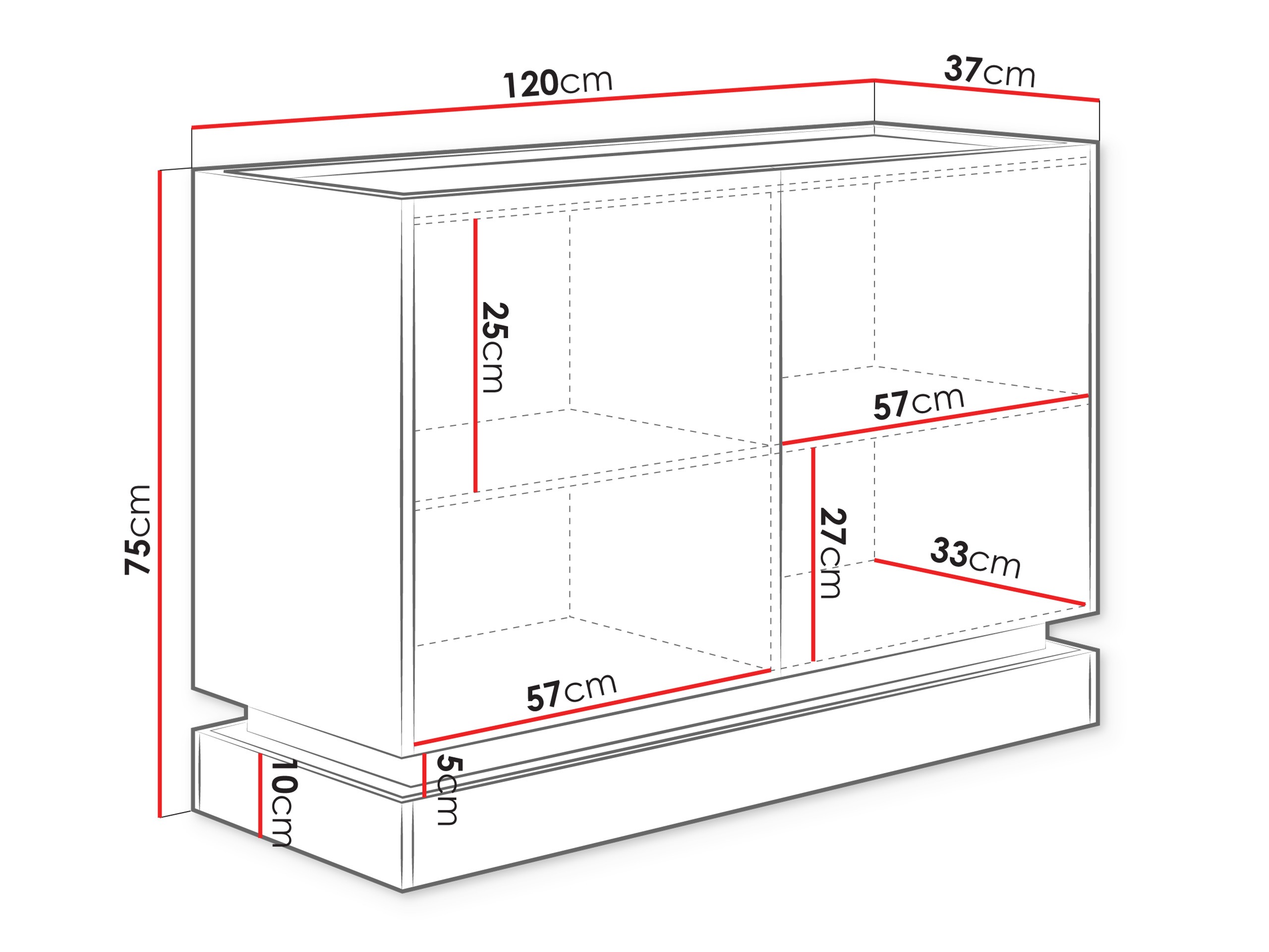 Μπουφέ Comfivo Tilia (Ανοιχτό καφέ + Δρυς)