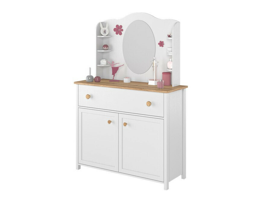 Συρταριέρα Romelbo 150 (Άσπρο + Δρυς)