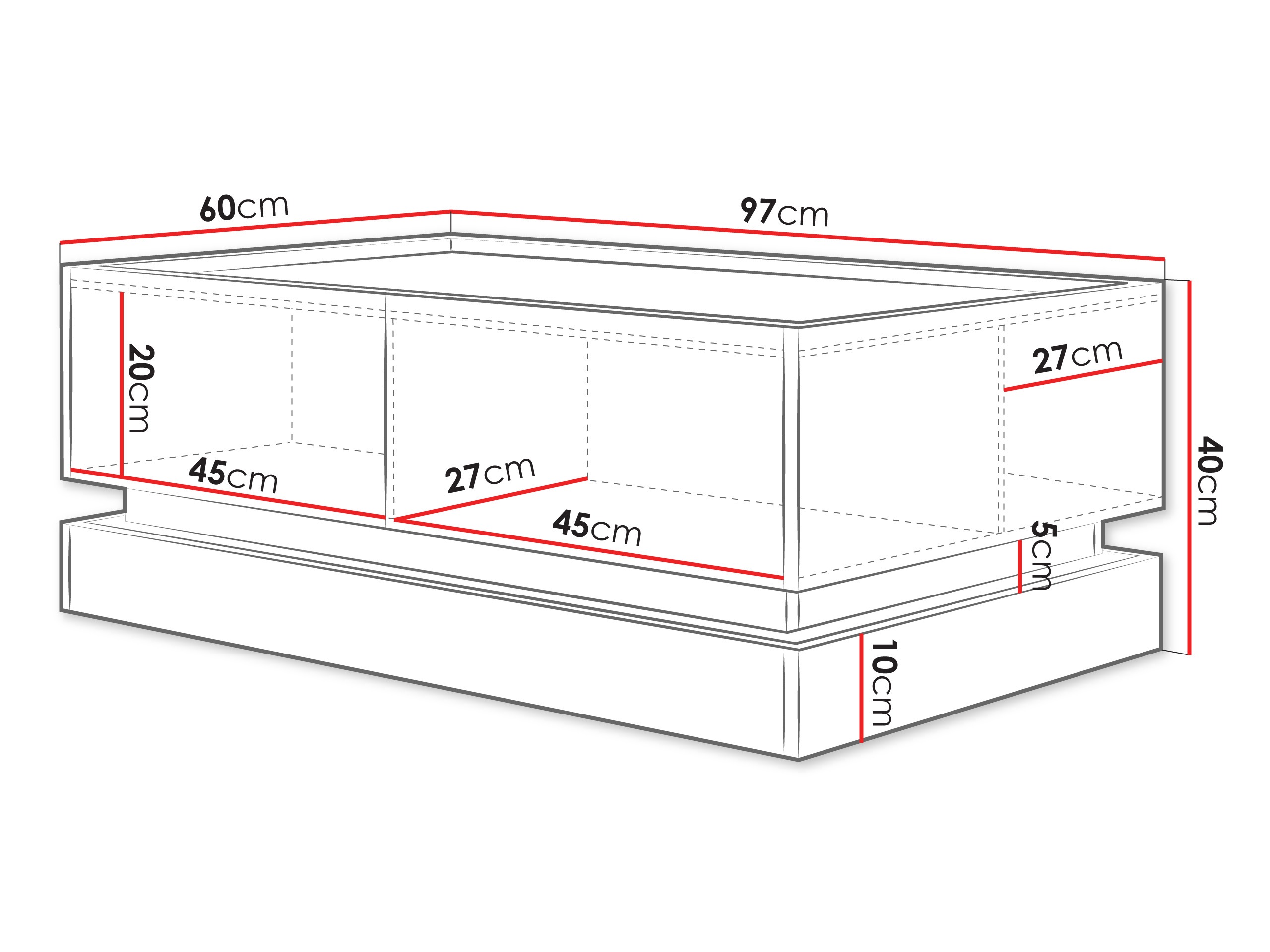 Τραπεζάκι σαλονιού Comfivo Tilia (Ανοιχτό καφέ + Δρυς)