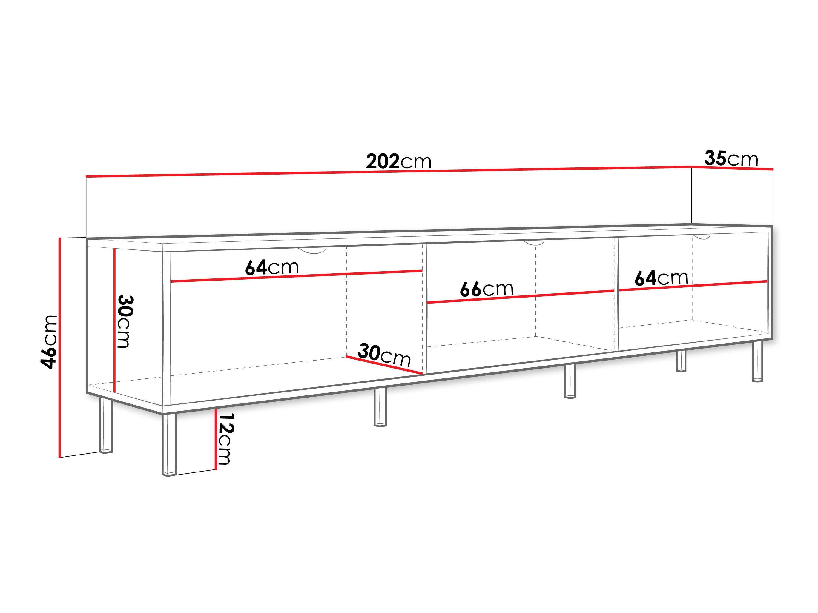 Έπιπλο τηλεόρασης Comfivo Elblare I