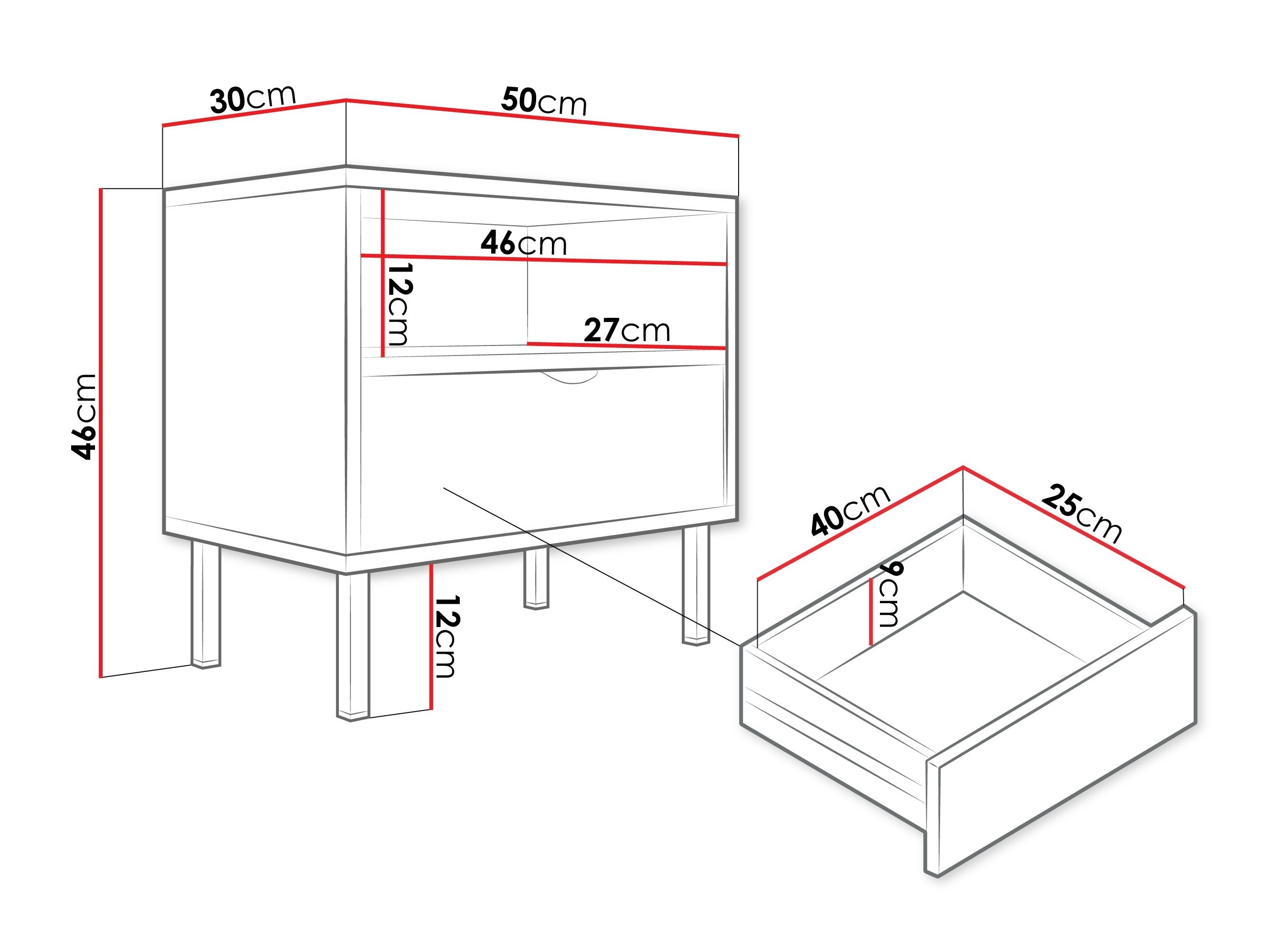 Κομοδίνο Comfivo Elblare