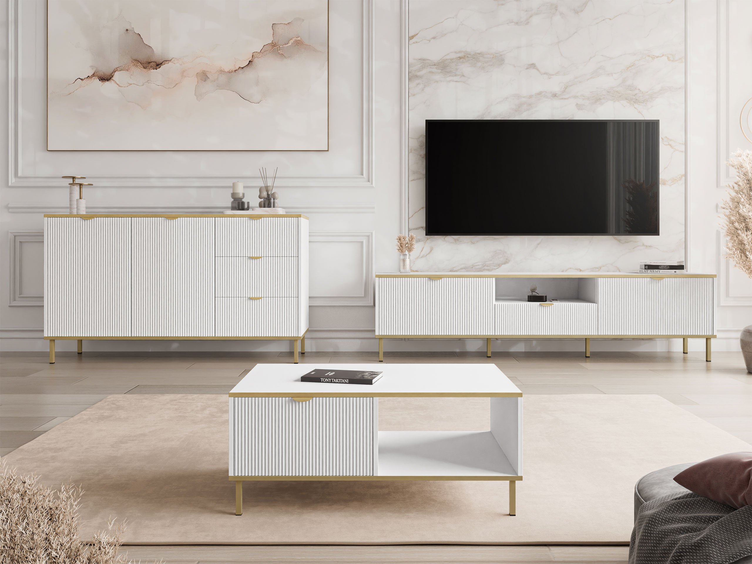 Σετ επίπλων σαλονιού Comfivo Elblare 106